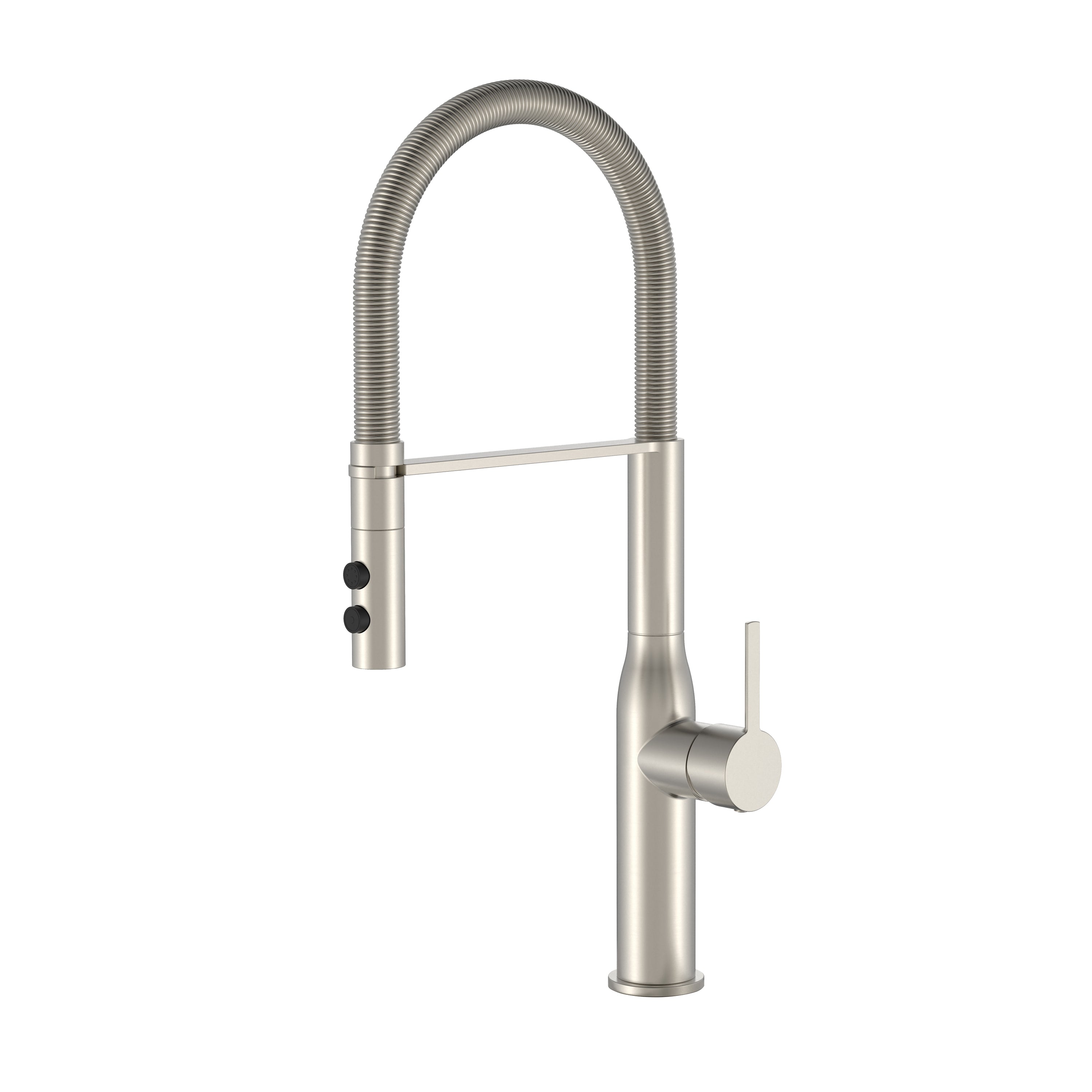 BISTONE 82H72 - Style Coil Kitchen Mixer Tap — Available in Brushed Nickel, Polished Chrome, Gunmetal Grey, Matte Black & Brushed Gold