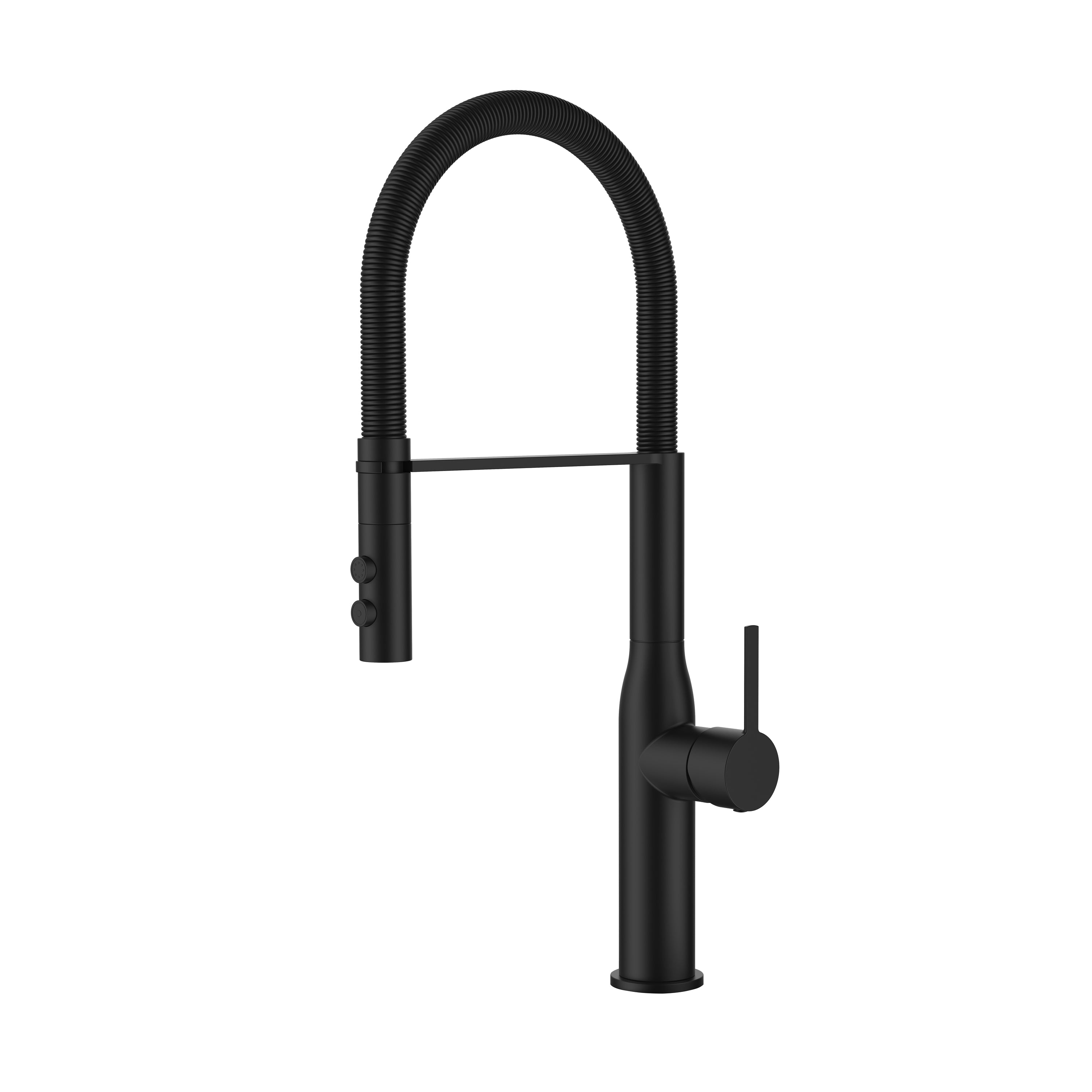 BISTONE 82H72 - Style Coil Kitchen Mixer Tap — Available in Brushed Nickel, Polished Chrome, Gunmetal Grey, Matte Black & Brushed Gold