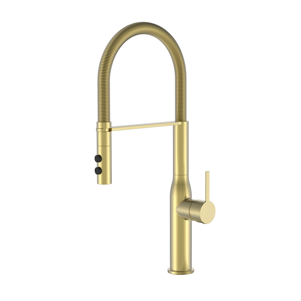 BISTONE 82H72 - Style Coil Kitchen Mixer Tap — Available in Brushed Nickel, Polished Chrome, Gunmetal Grey, Matte Black & Brushed Gold