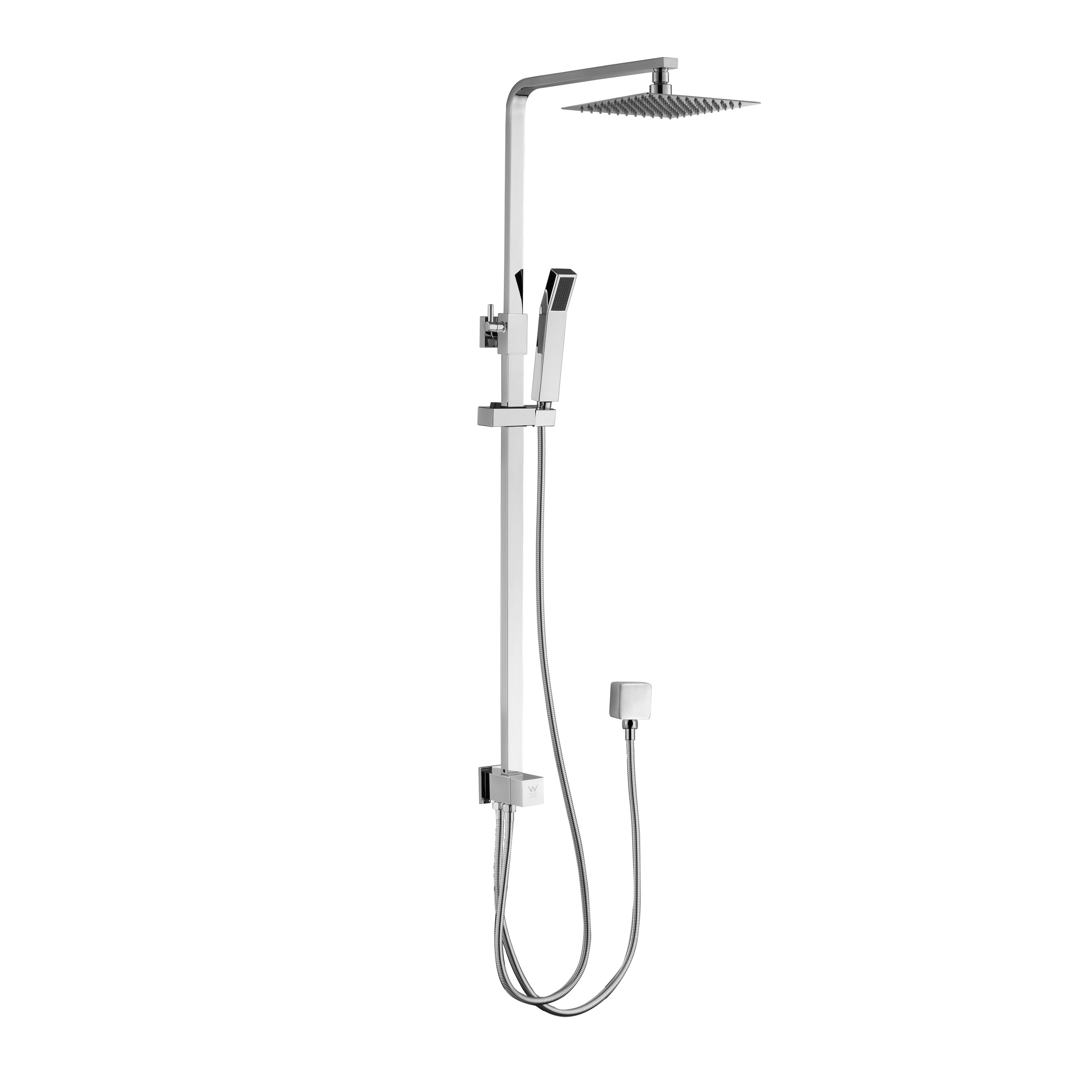 BISTONE 86H50 - Shower Sets —with 250mm/300mm, Square/Circular Head Options - Available in Brushed Nickel, Polished Chrome, Gunmetal Grey, Matte Black & Brushed Gold