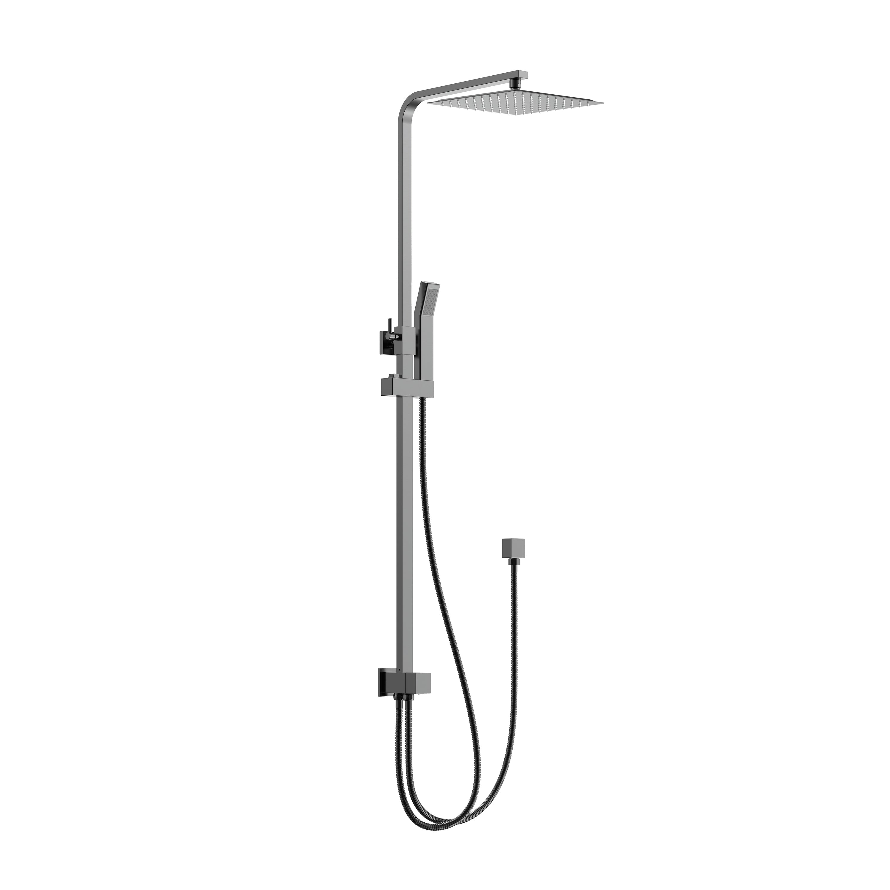 BISTONE 86H50 - Shower Sets —with 250mm/300mm, Square/Circular Head Options - Available in Brushed Nickel, Polished Chrome, Gunmetal Grey, Matte Black & Brushed Gold