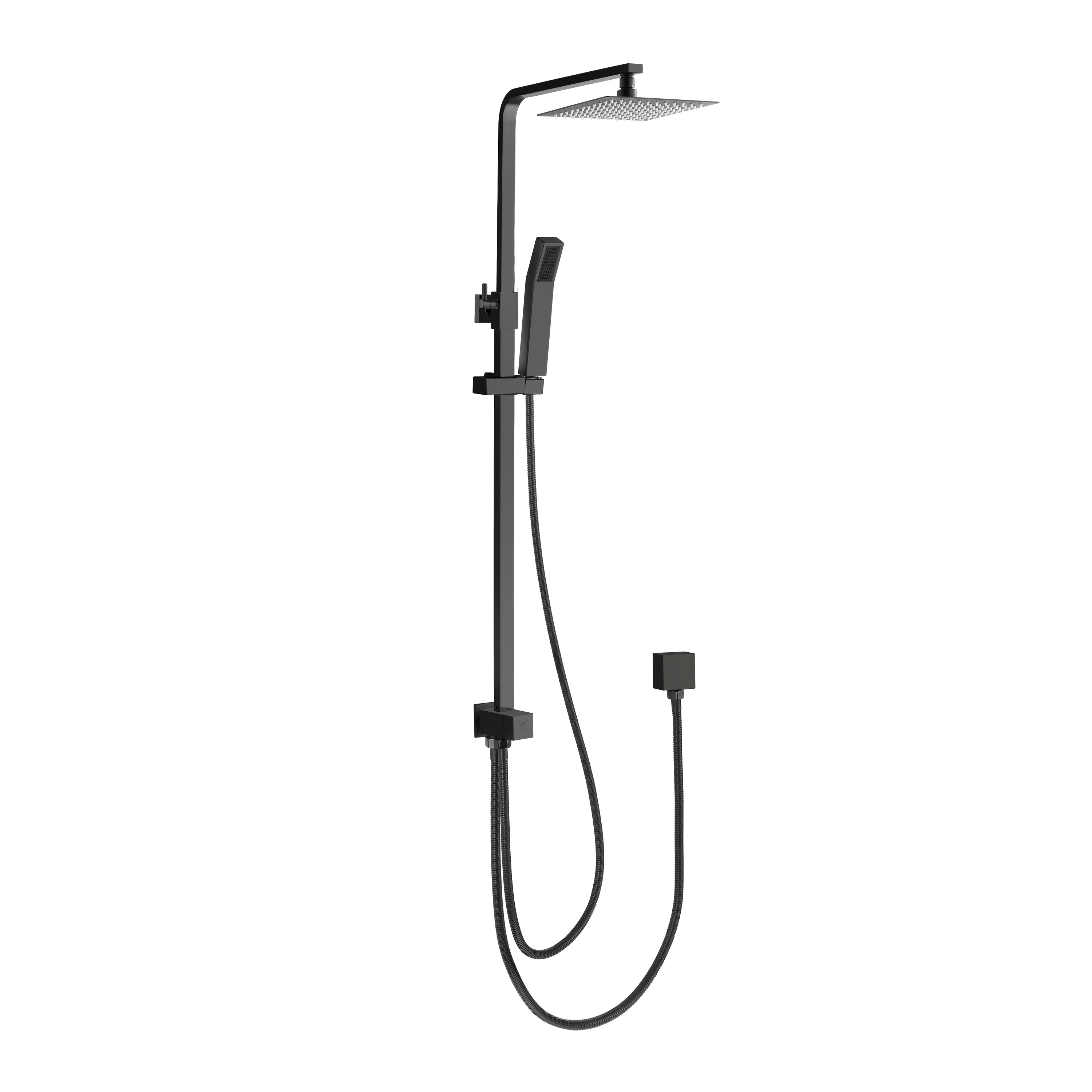 BISTONE 86H50 - Shower Sets —with 250mm/300mm, Square/Circular Head Options - Available in Brushed Nickel, Polished Chrome, Gunmetal Grey, Matte Black & Brushed Gold