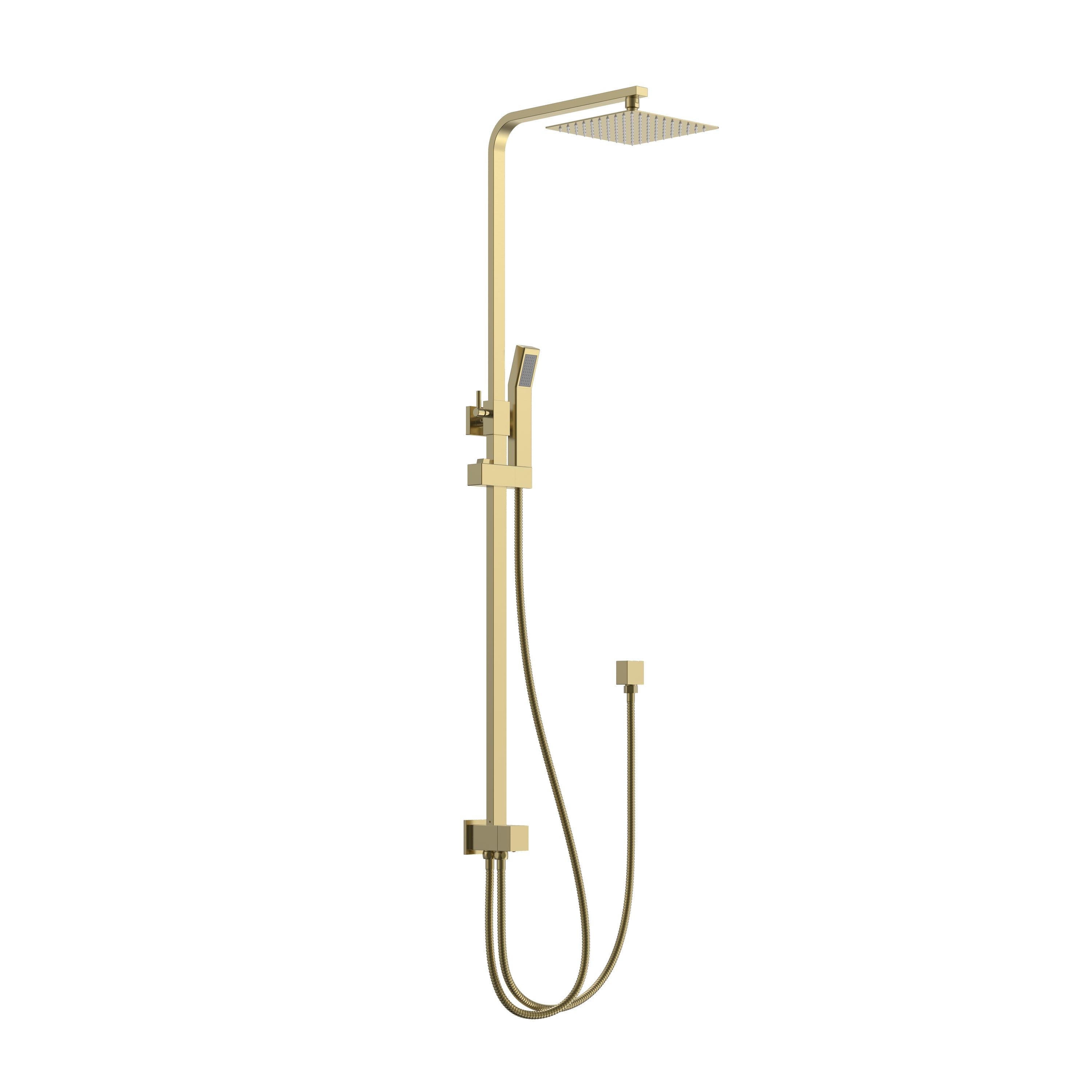 BISTONE 86H50 - Shower Sets —with 250mm/300mm, Square/Circular Head Options - Available in Brushed Nickel, Polished Chrome, Gunmetal Grey, Matte Black & Brushed Gold