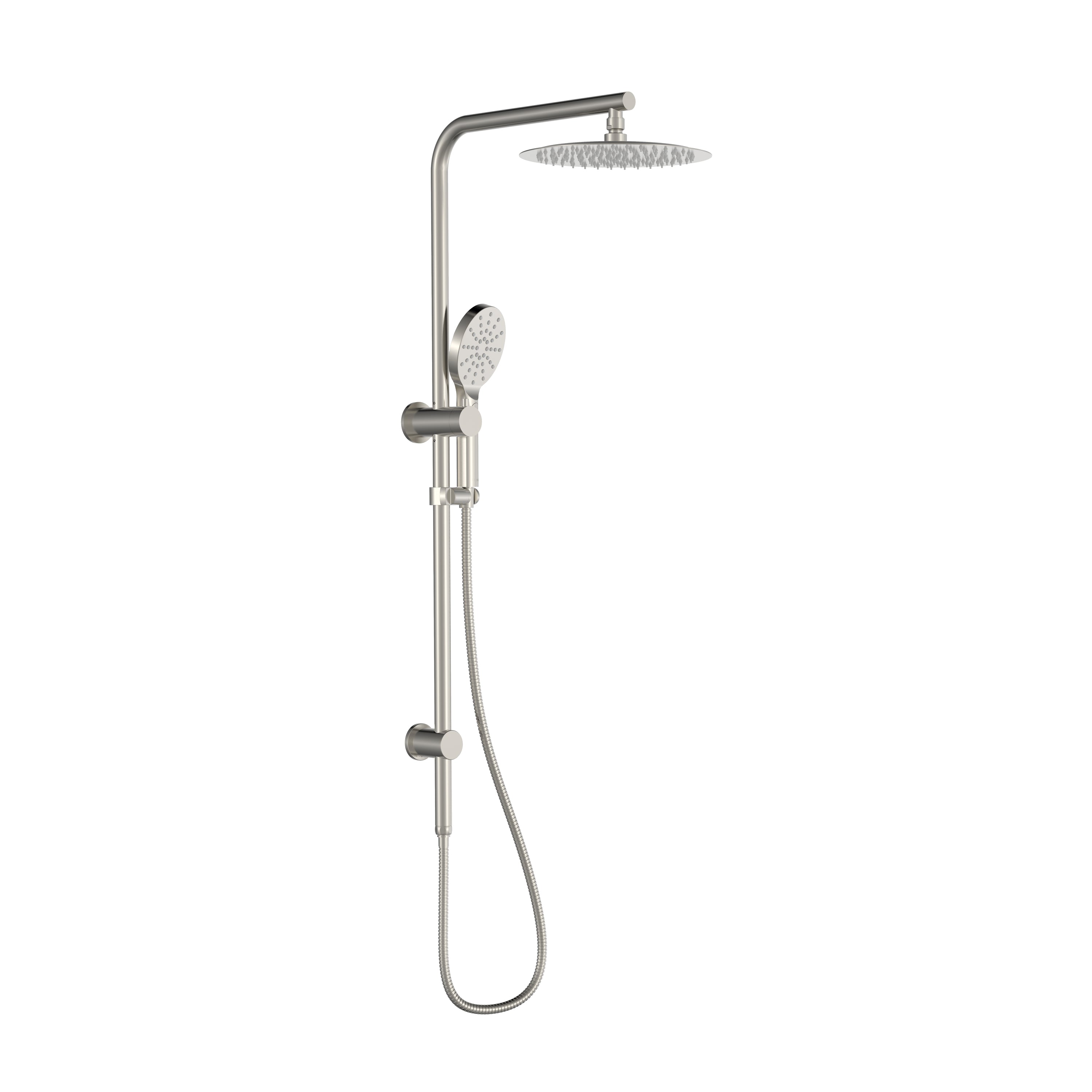 BISTONE 86H66-L Dual Shower Set — Round or Square Head Options (250mm / 300mm) — Available in Chrome, Brushed Nickel, Gunmetal Grey, Matte Black & Brushed Gold