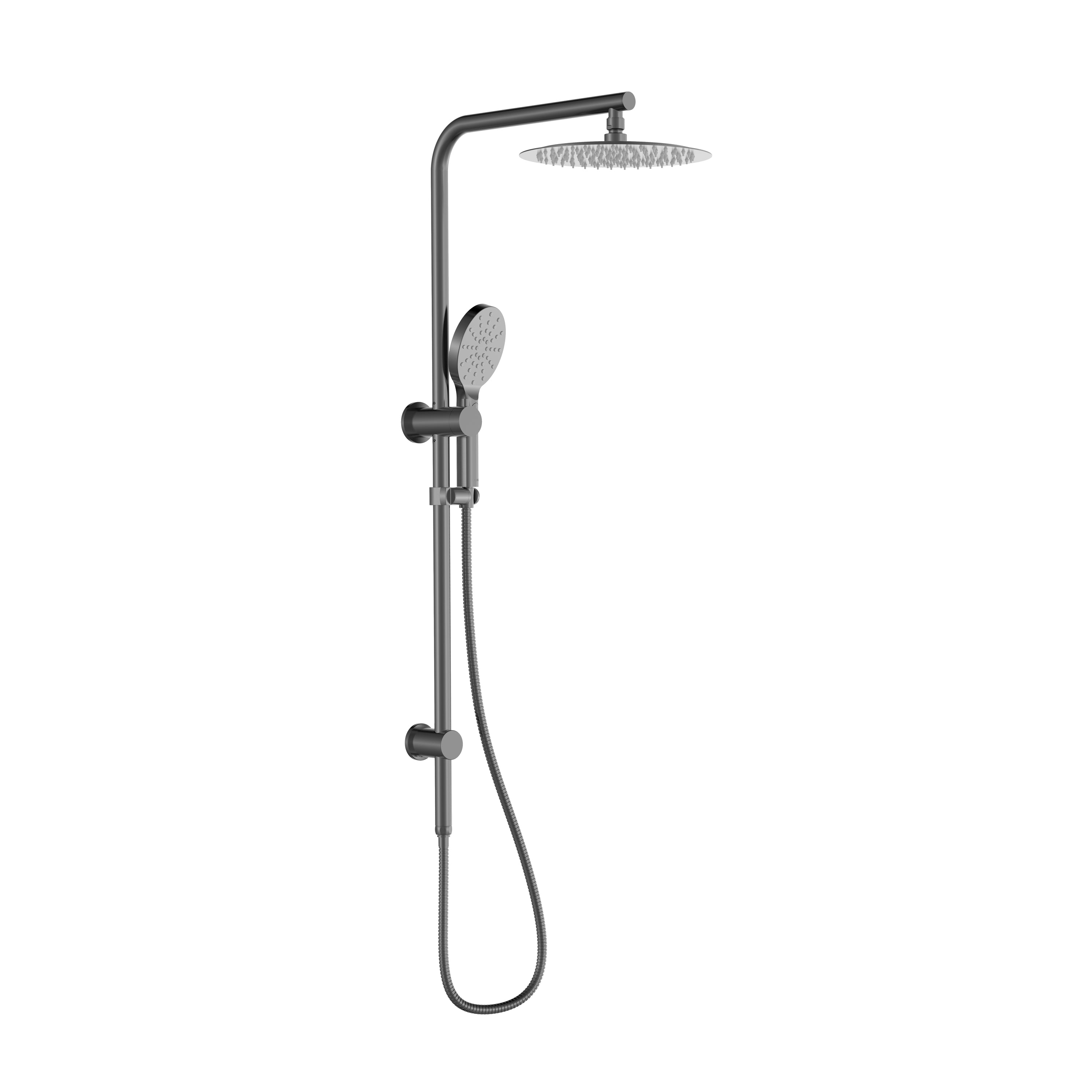 BISTONE 86H66-L Dual Shower Set — Round or Square Head Options (250mm / 300mm) — Available in Chrome, Brushed Nickel, Gunmetal Grey, Matte Black & Brushed Gold