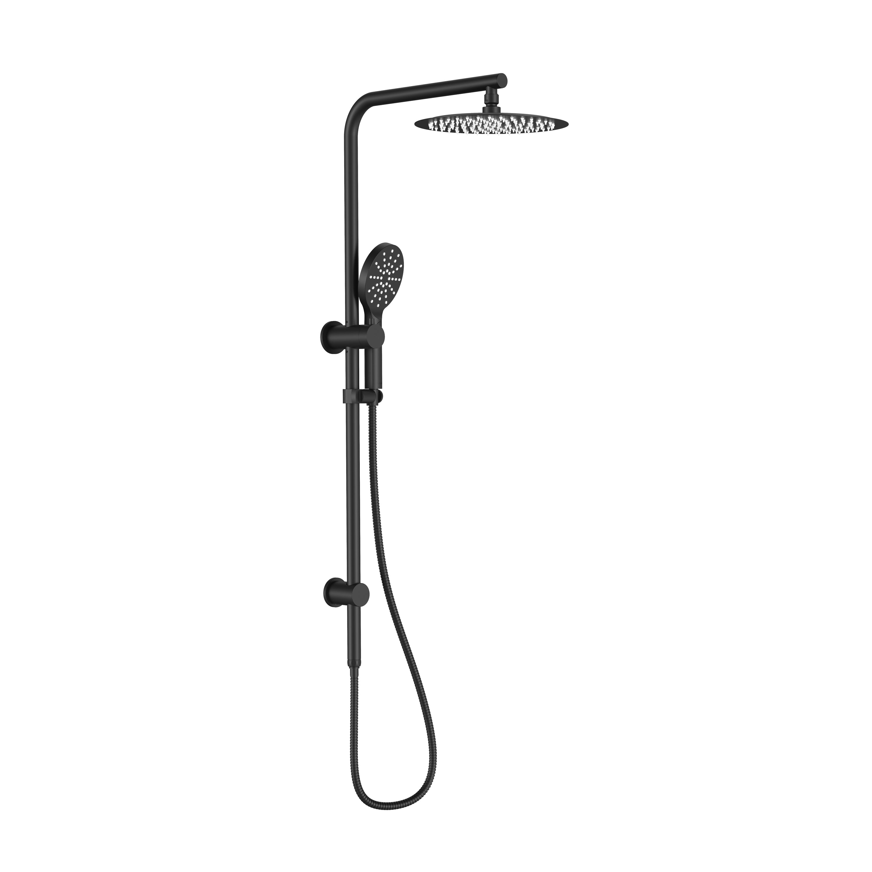 BISTONE 86H66-L Dual Shower Set — Round or Square Head Options (250mm / 300mm) — Available in Chrome, Brushed Nickel, Gunmetal Grey, Matte Black & Brushed Gold