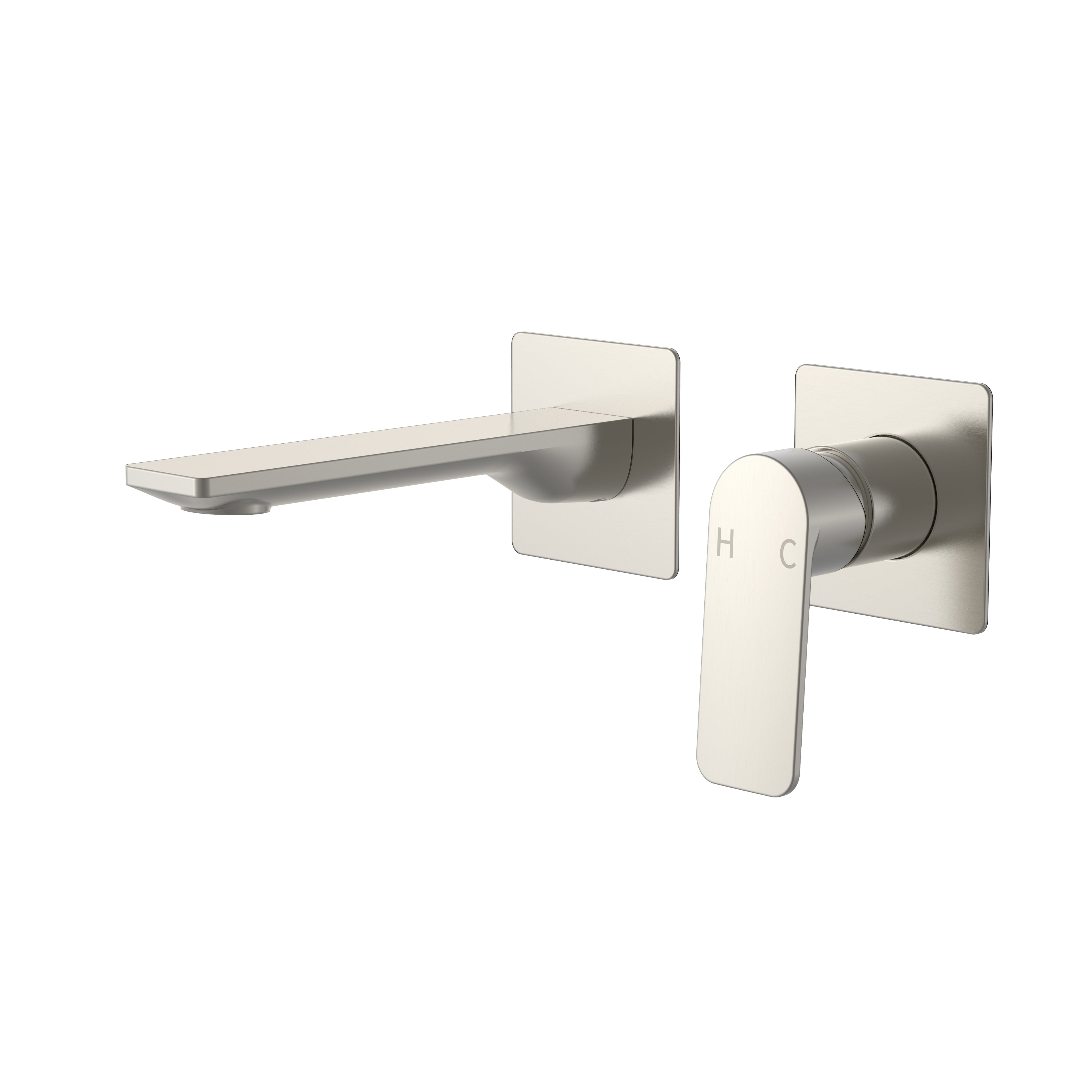 BISTONE 86H83 Wall Shower Mixer Tap — Dual Plate Design — Available in Chrome, Brushed Nickel, Gunmetal Grey, Matte Black & Brushed Gold