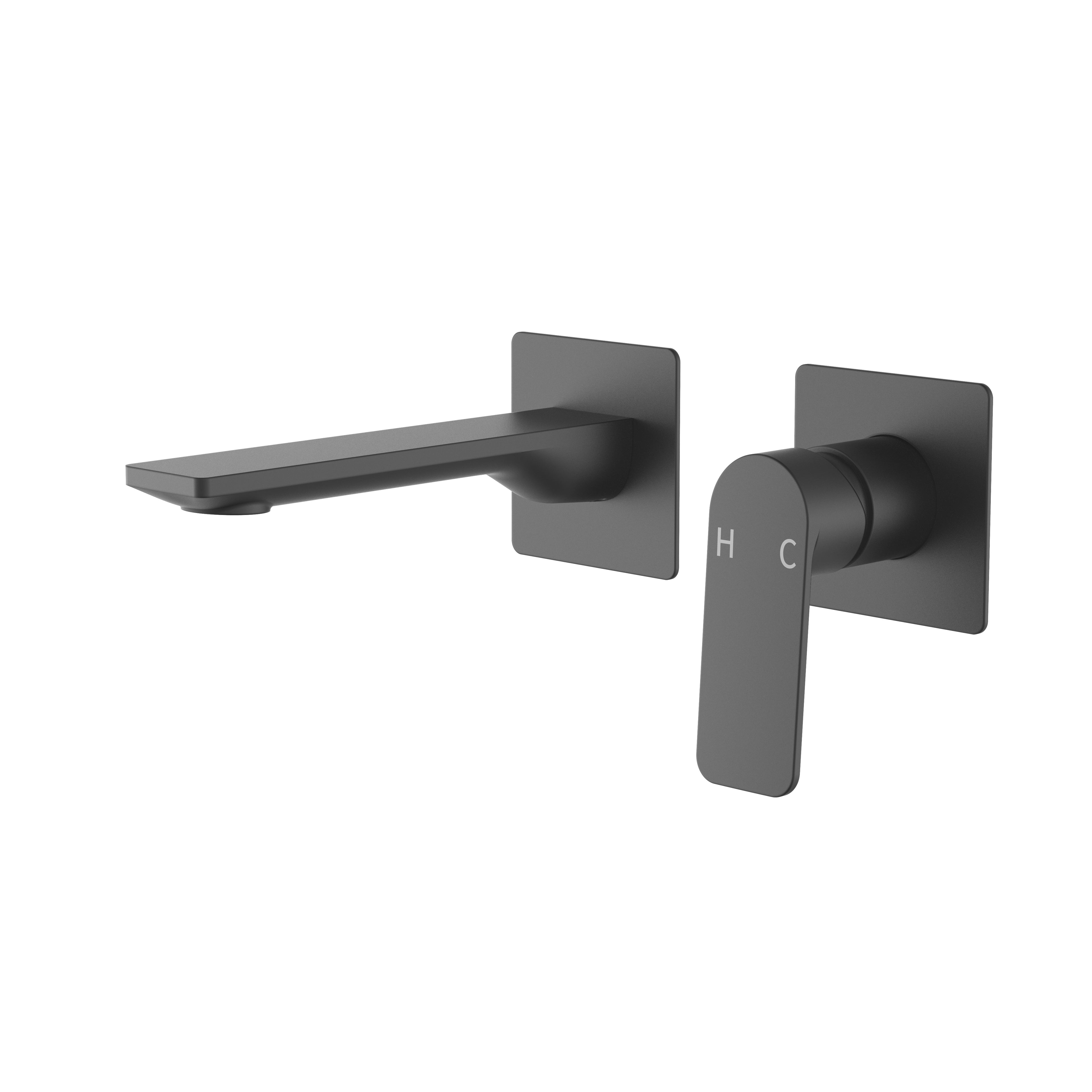 BISTONE 86H83 Wall Shower Mixer Tap — Dual Plate Design — Available in Chrome, Brushed Nickel, Gunmetal Grey, Matte Black & Brushed Gold
