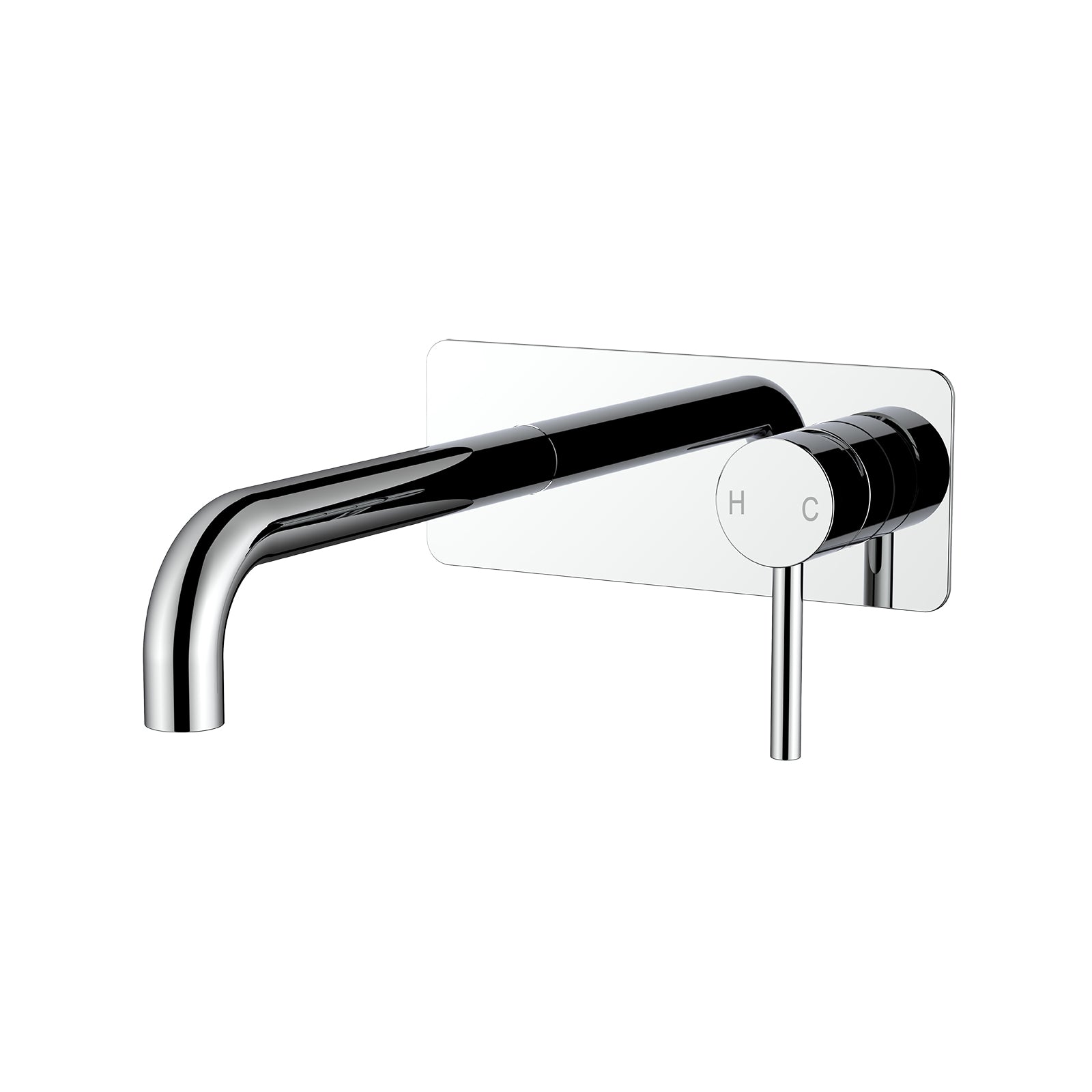 BISTONE 86H84 Wall Shower Mixer — Single Backplate Design — Available in Chrome, Brushed Nickel, Gunmetal Grey, Matte Black & Brushed Gold