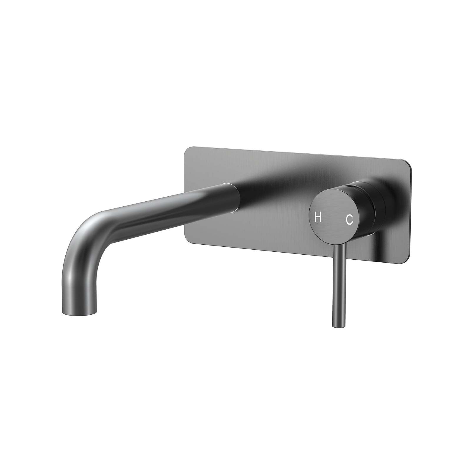 BISTONE 86H84 Wall Shower Mixer — Single Backplate Design — Available in Chrome, Brushed Nickel, Gunmetal Grey, Matte Black & Brushed Gold