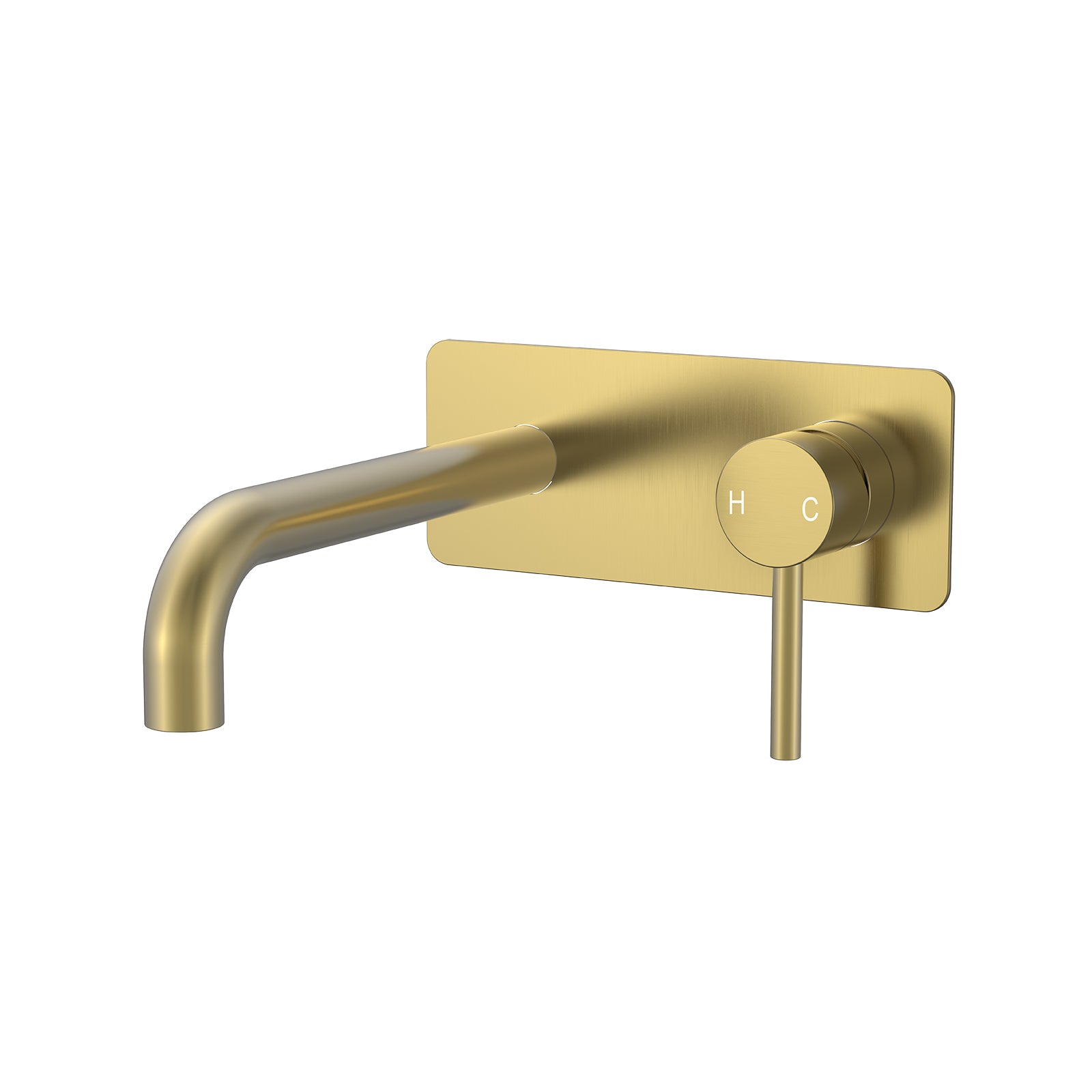 BISTONE 86H84 Wall Shower Mixer — Single Backplate Design — Available in Chrome, Brushed Nickel, Gunmetal Grey, Matte Black & Brushed Gold