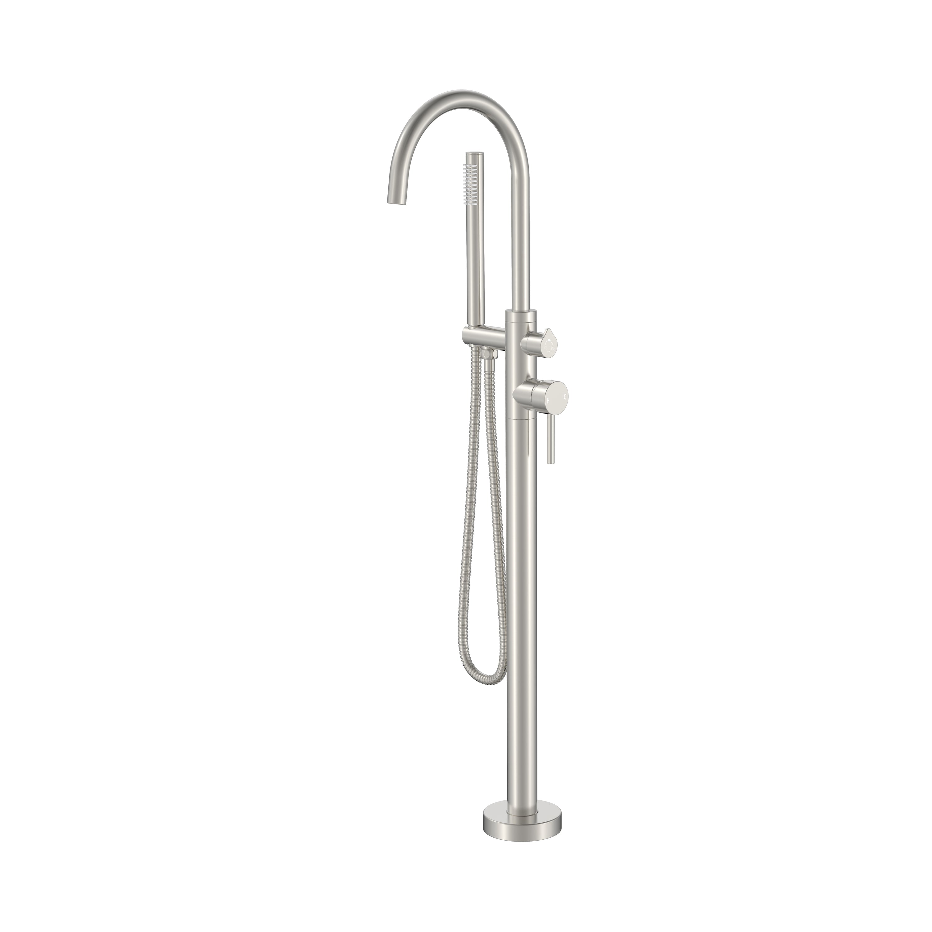 BISTONE 86H88 Freestanding Bath Mixer with Hand Shower — Available in Chrome, Brushed Nickel, Gunmetal Grey, Matte Black & Brushed Gold