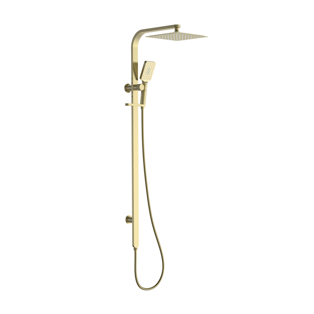 BISTONE 86H92 Square Shower Set with Hand Shower — Adjustable Head (250mm / 300mm) — Available in Chrome, Brushed Nickel, Gunmetal Grey, Matte Black & Brushed Gold