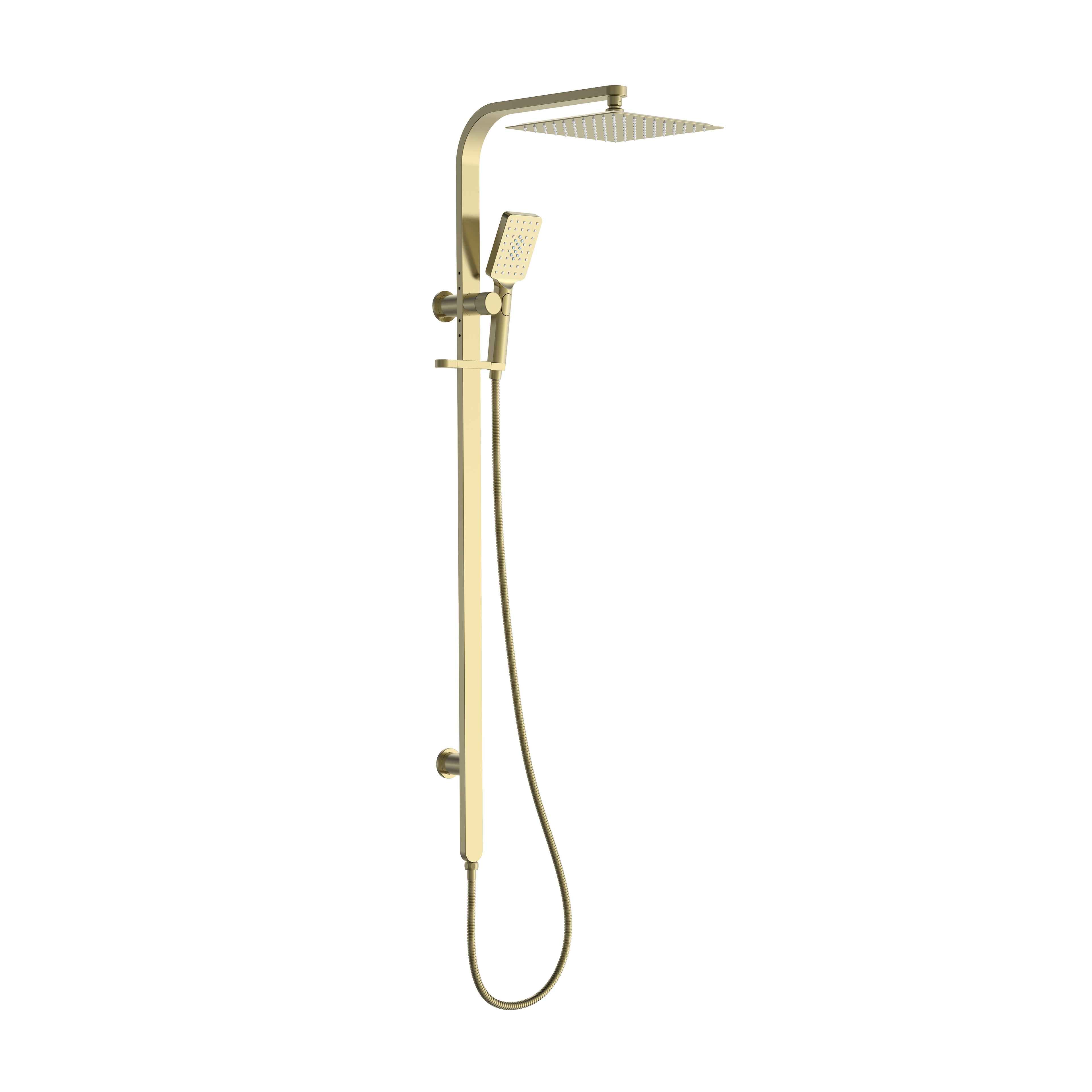 BISTONE 86H92 Square Shower Set with Hand Shower — Adjustable Head (250mm / 300mm) — Available in Chrome, Brushed Nickel, Gunmetal Grey, Matte Black & Brushed Gold