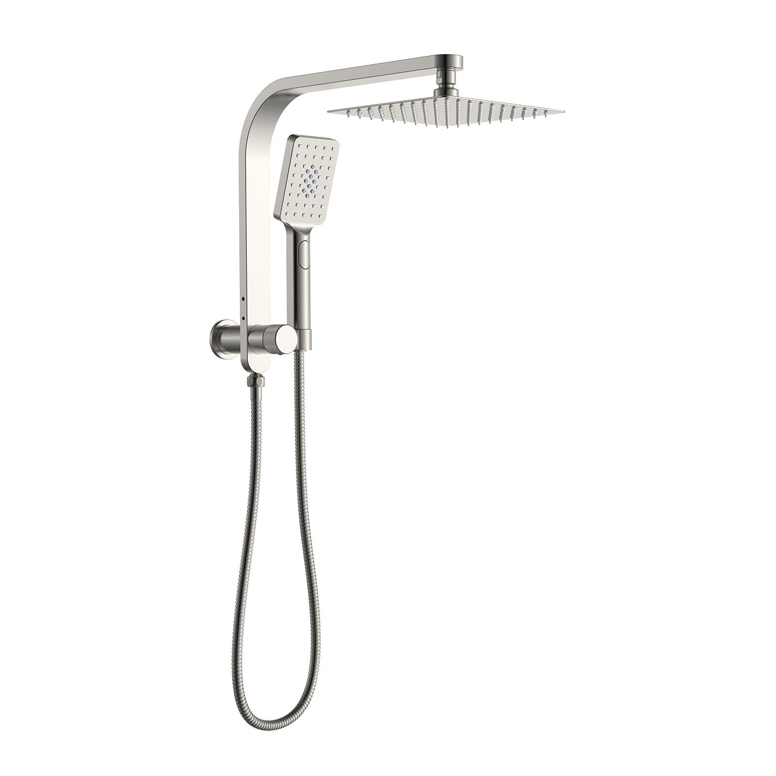 BISTONE 86H94 Wall-Mounted Shower Set with Hand Shower — Compact Design with Optional 250mm or 300mm Showerhead — Available in Chrome, Brushed Nickel, Gunmetal Grey, Matte Black & Brushed Gold