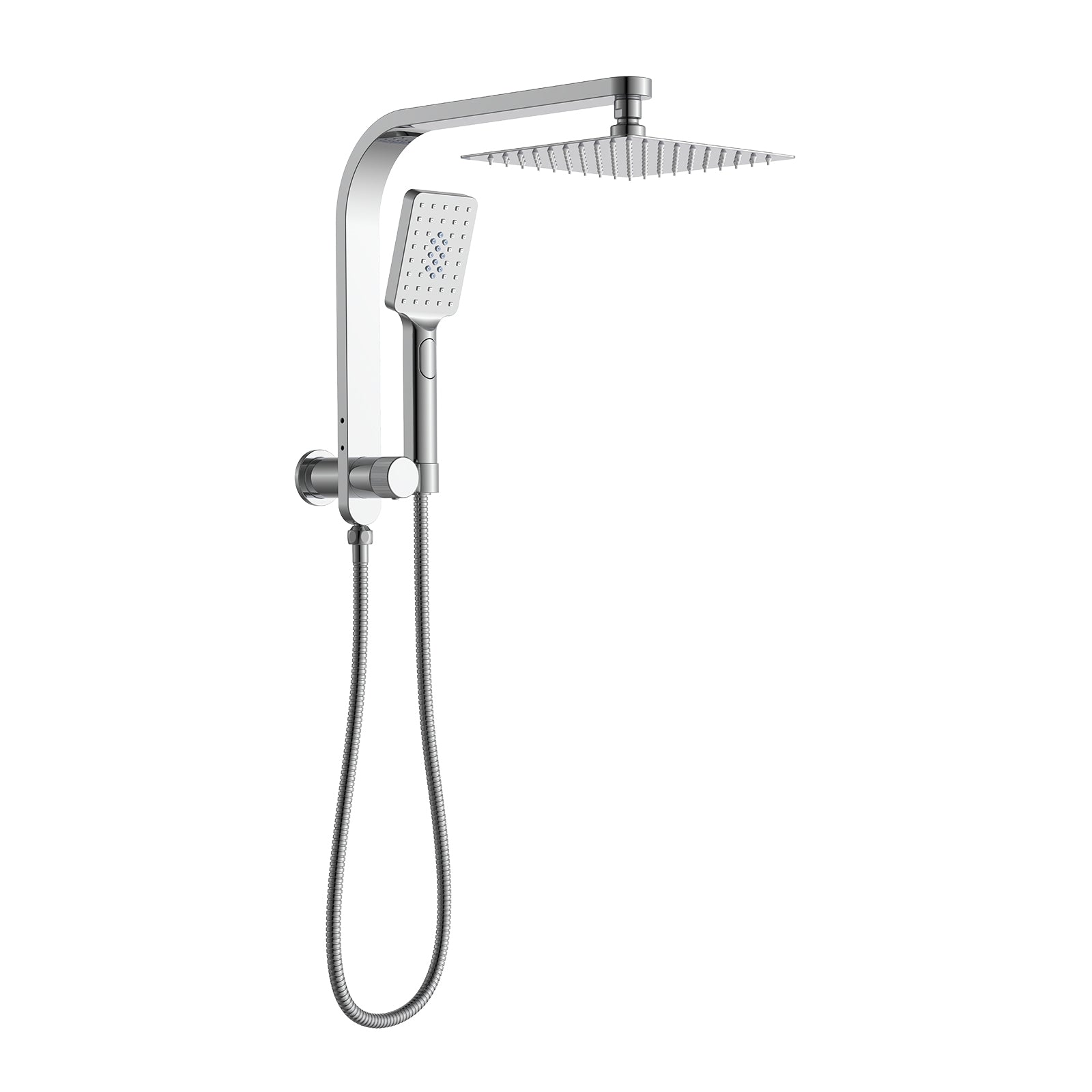 BISTONE 86H94 Wall-Mounted Shower Set with Hand Shower — Compact Design with Optional 250mm or 300mm Showerhead — Available in Chrome, Brushed Nickel, Gunmetal Grey, Matte Black & Brushed Gold