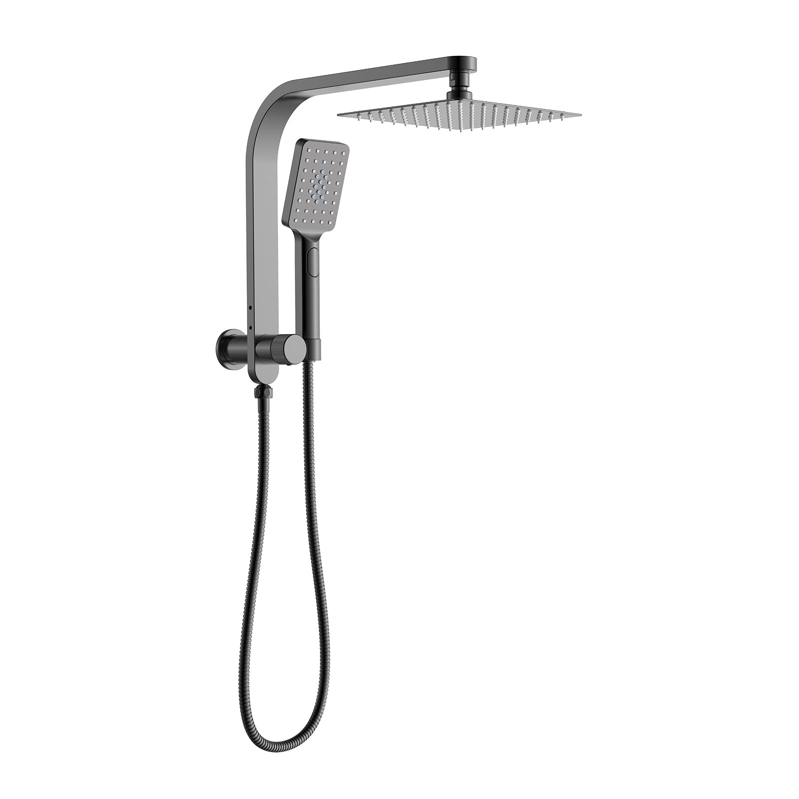BISTONE 86H94 Wall-Mounted Shower Set with Hand Shower — Compact Design with Optional 250mm or 300mm Showerhead — Available in Chrome, Brushed Nickel, Gunmetal Grey, Matte Black & Brushed Gold
