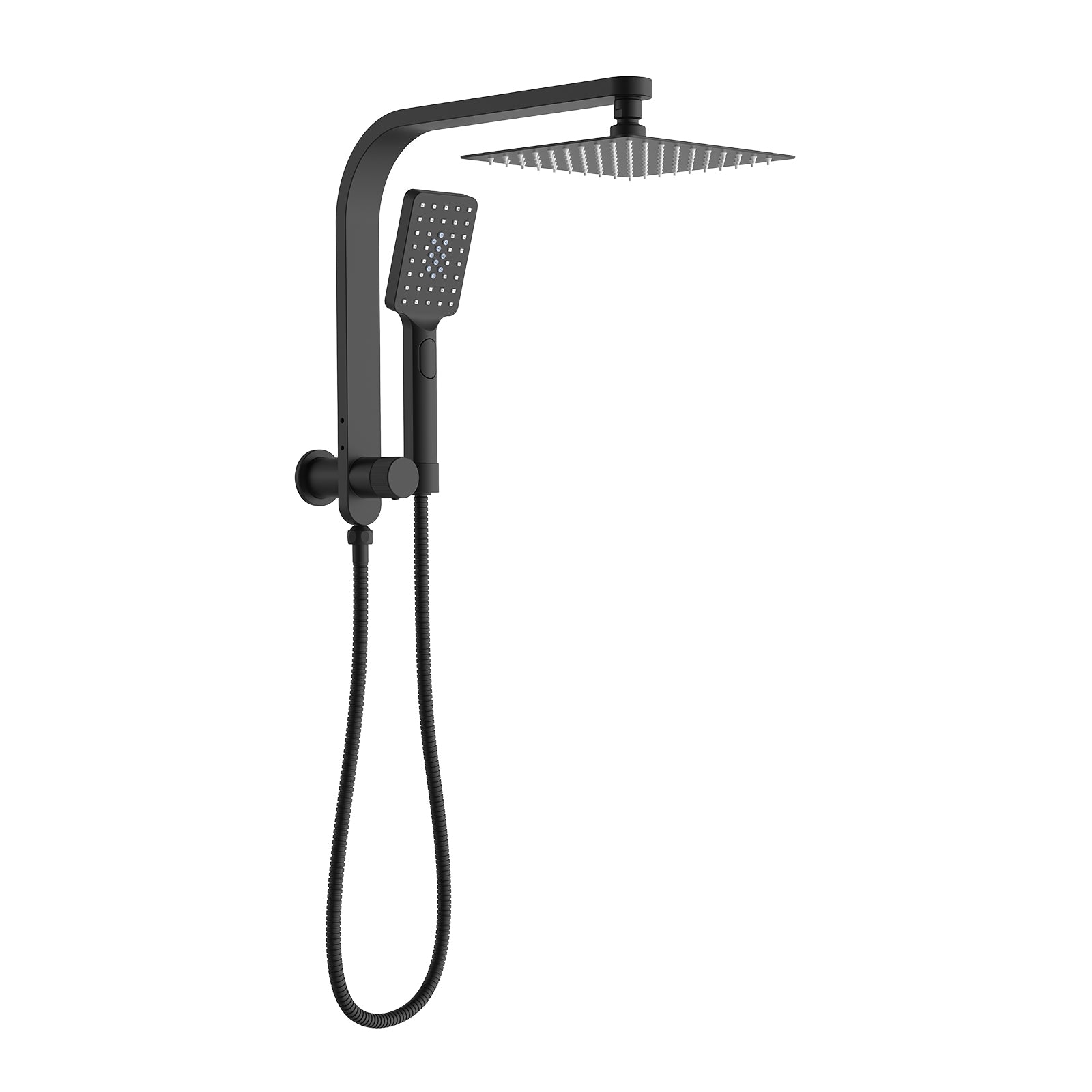 BISTONE 86H94 Wall-Mounted Shower Set with Hand Shower — Compact Design with Optional 250mm or 300mm Showerhead — Available in Chrome, Brushed Nickel, Gunmetal Grey, Matte Black & Brushed Gold