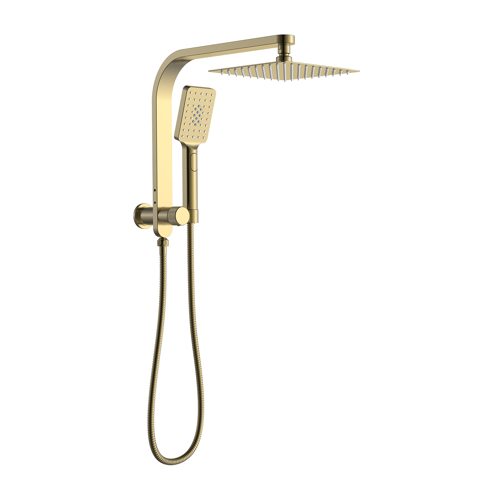 BISTONE 86H94 Wall-Mounted Shower Set with Hand Shower — Compact Design with Optional 250mm or 300mm Showerhead — Available in Chrome, Brushed Nickel, Gunmetal Grey, Matte Black & Brushed Gold