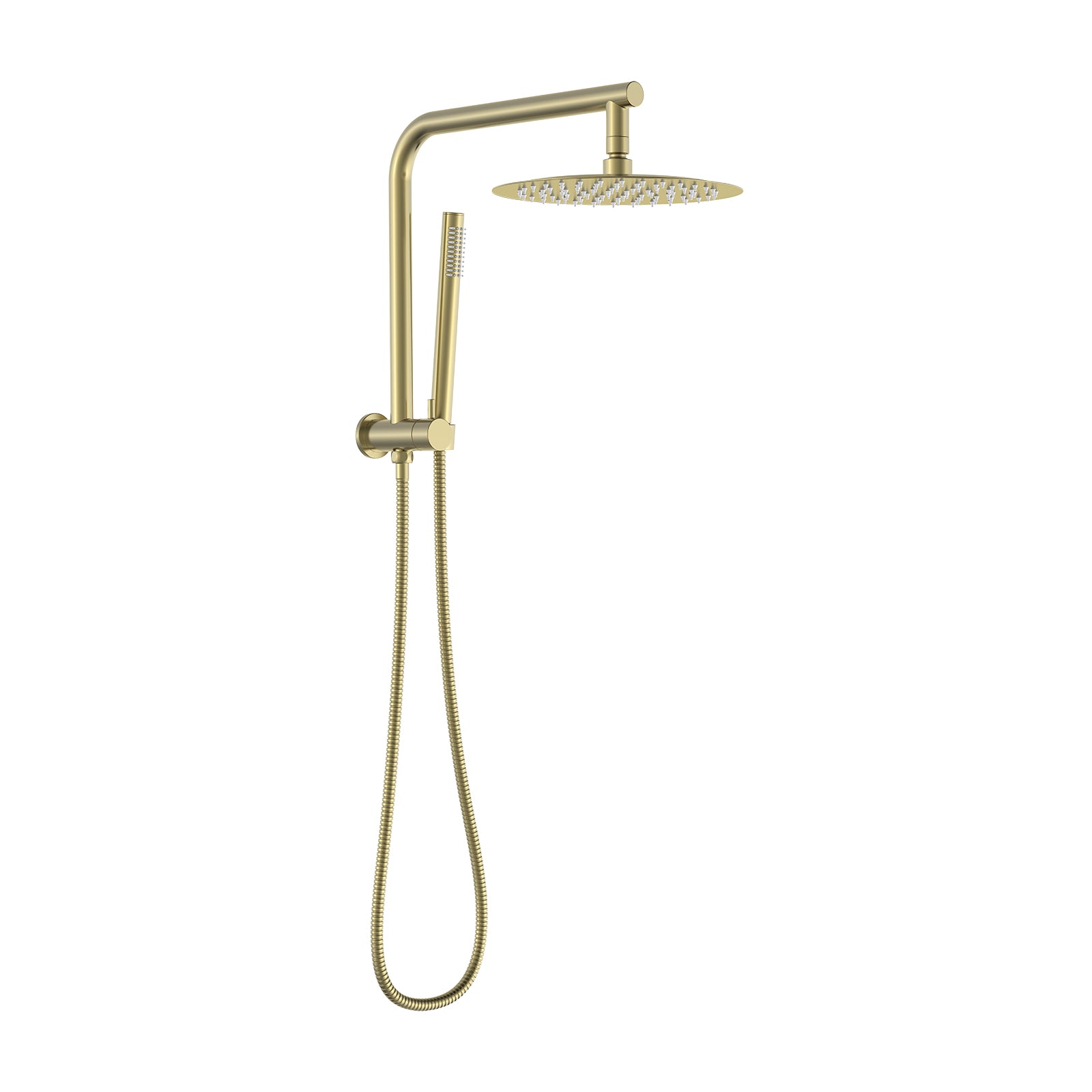BISTONE 86H95 Round Shower Set with Hand Shower — 250mm or 300mm Head Option — Available in Chrome, Brushed Nickel, Gunmetal Grey, Matte Black & Brushed Gold
