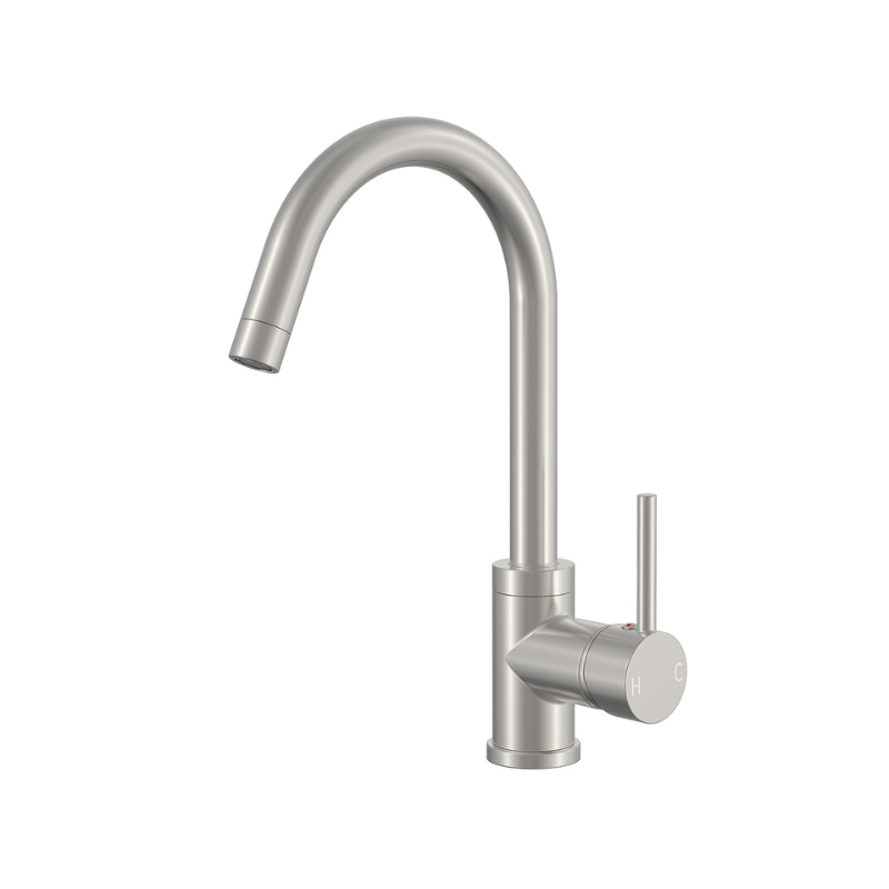 BISTONE 82H37 Kitchen Mixer Tap — Available in Chrome, Brushed Nickel, Gunmetal Grey, Matte Black & Brushed Gold