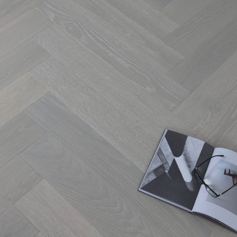 Reef Grey Parquetry – Engineered Herringbone Flooring