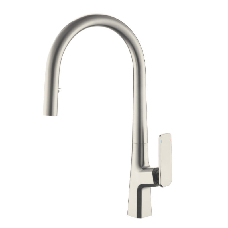 BISTONE 82H65 Pull-Out Kitchen Mixer Tap — Available in Chrome, Brushed Nickel, Gunmetal Grey, Matte Black & Brushed Gold