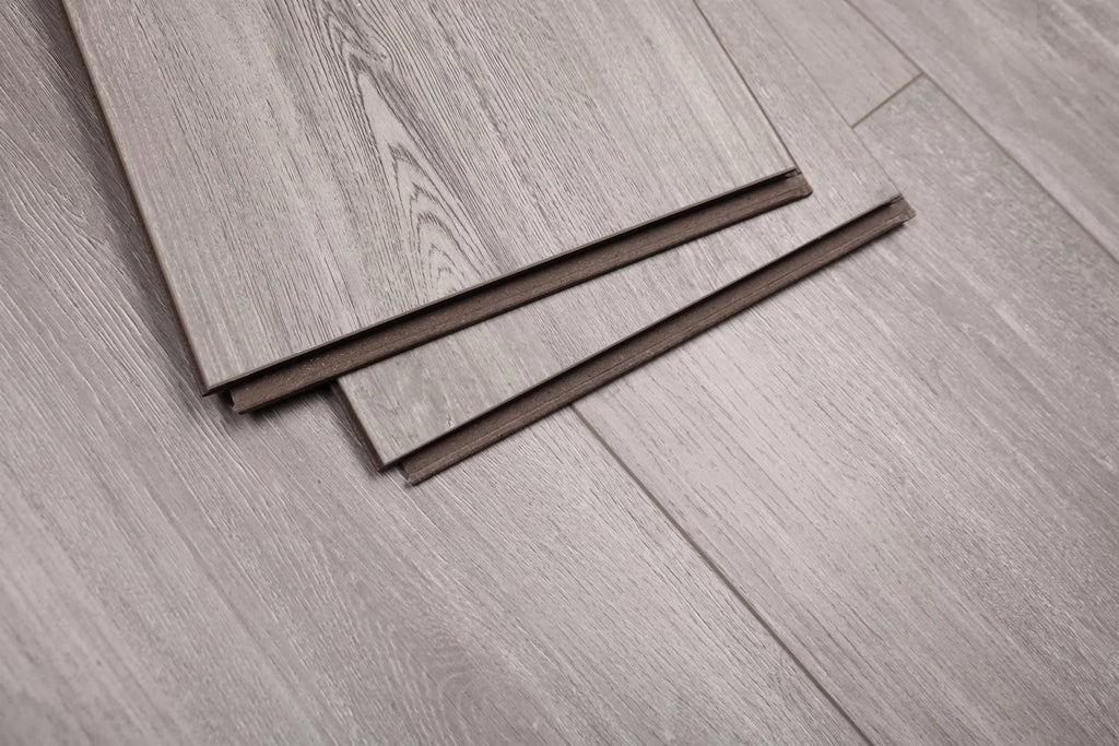 BOSTON Classic Hybrid Flooring Collection — C20 Rustic Grey, Water-Resistant & AC5 Rated
