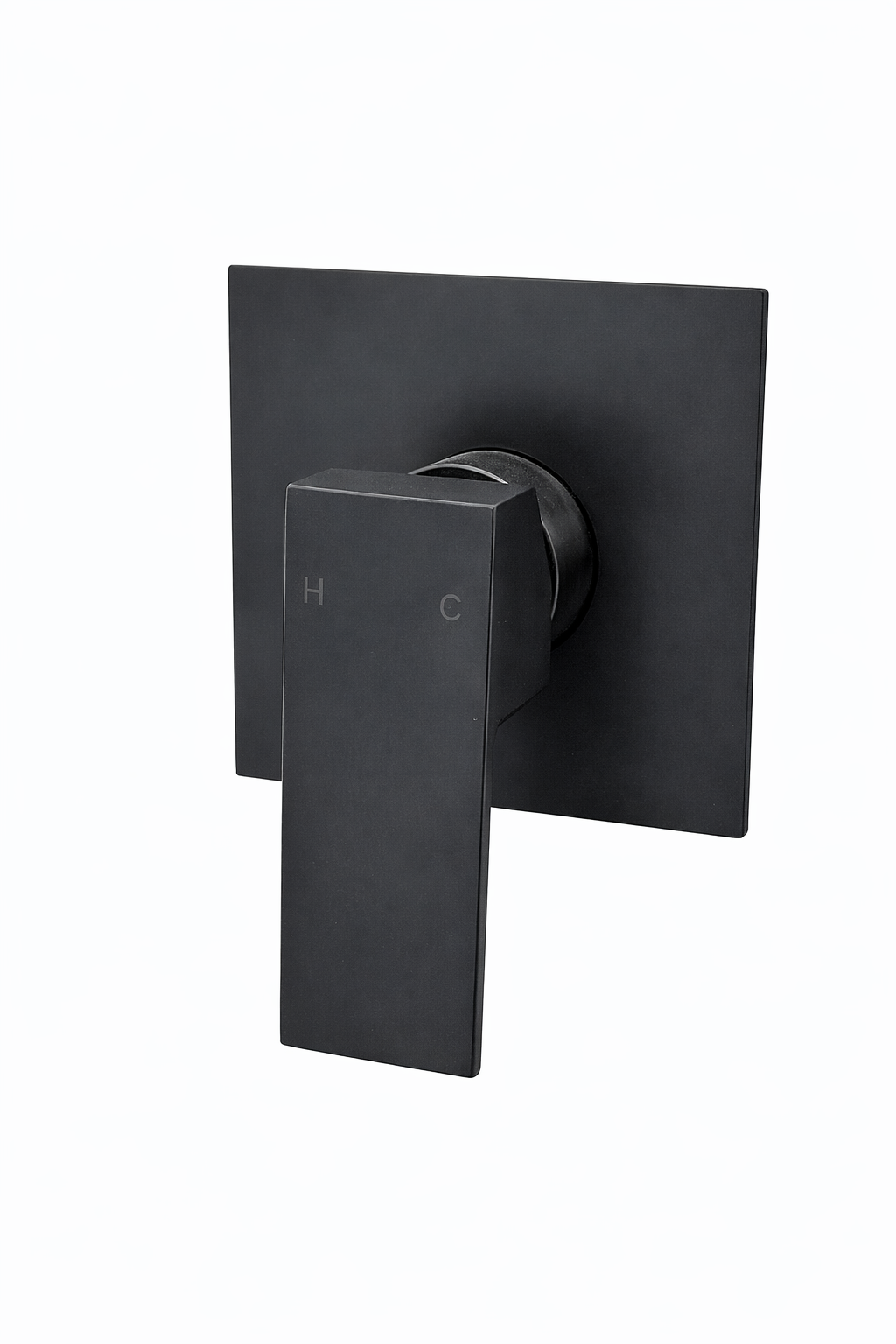 V01 Square Wall Mounted Shower Mixer Black