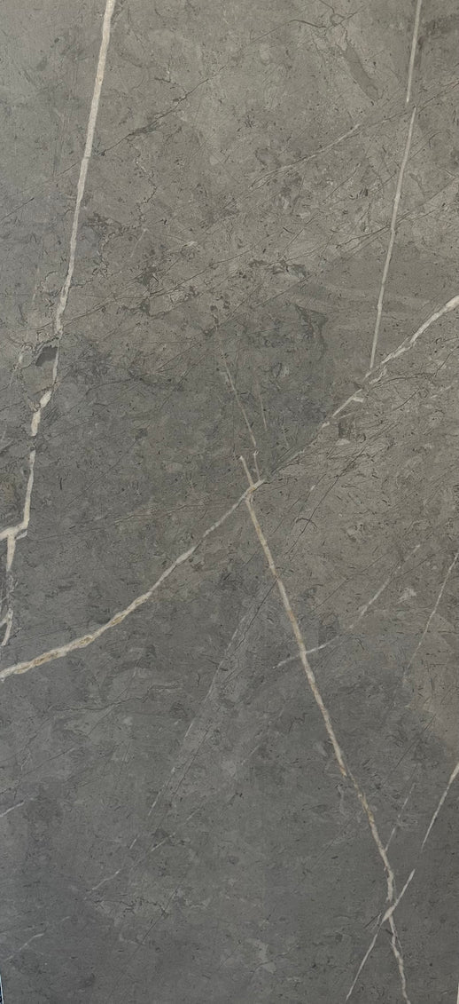 AmazingTiles Glazed Grey Gloss Porcelain Floor Tile — 600x1200mm