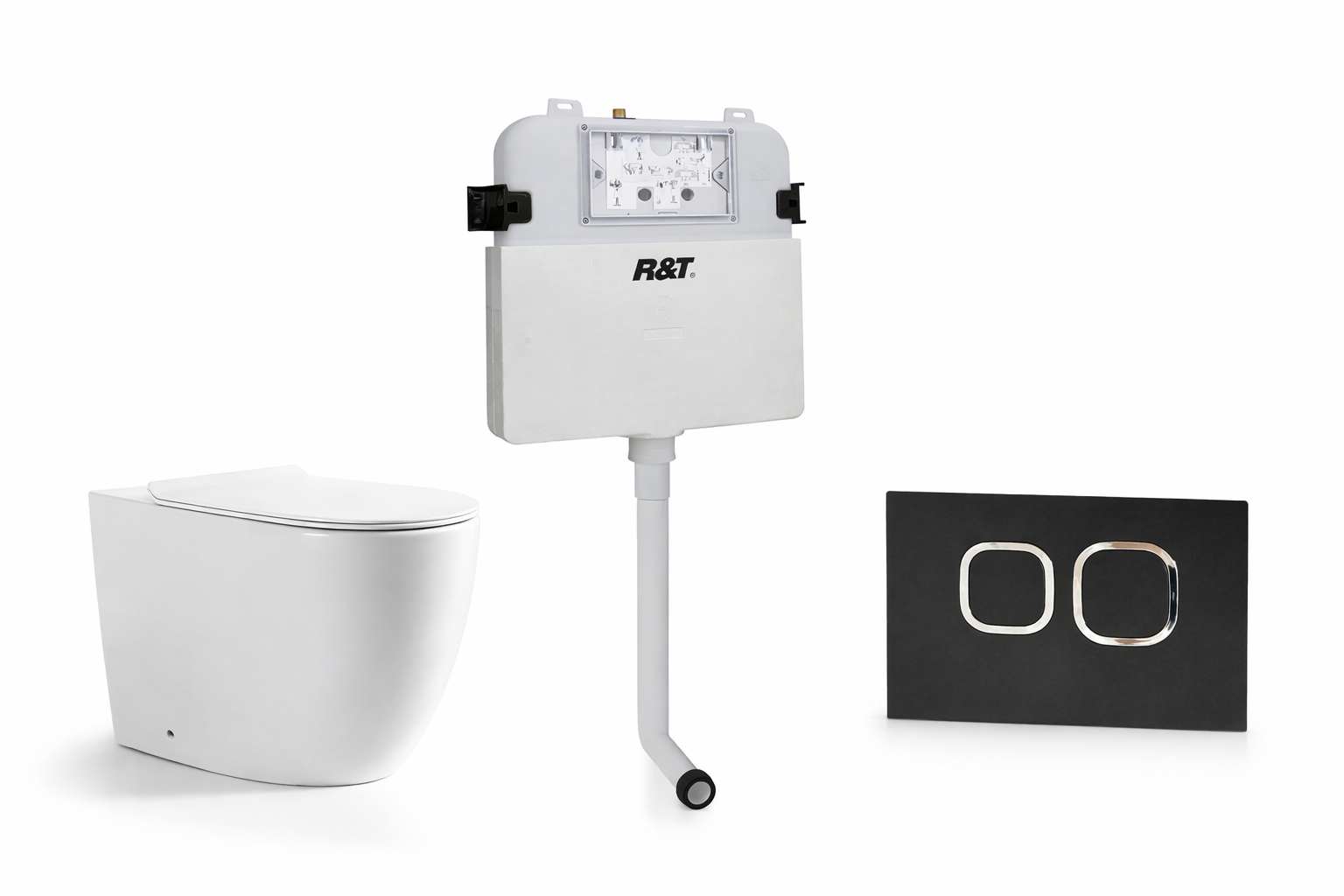 Torina Rimless in-wall rimless Pan Toilet