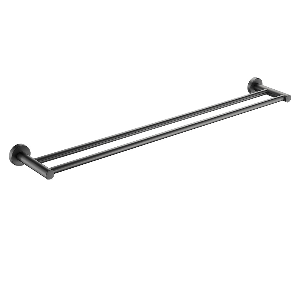 BISTONE Y8008-80 Double Towel Bar — Modern Wall-Mounted 800mm Rail