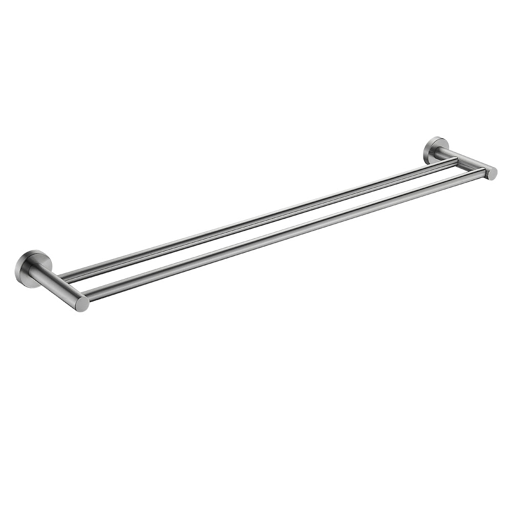 BISTONE Y8008-80 Double Towel Bar — Modern Wall-Mounted 800mm Rail