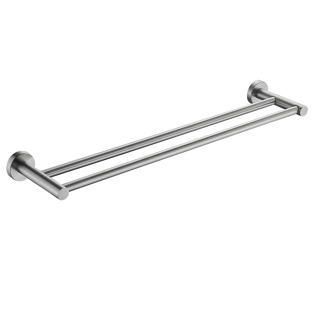 BISTONE Y8008-60 Double Towel Bar — Modern Wall-Mounted 600mm Rail