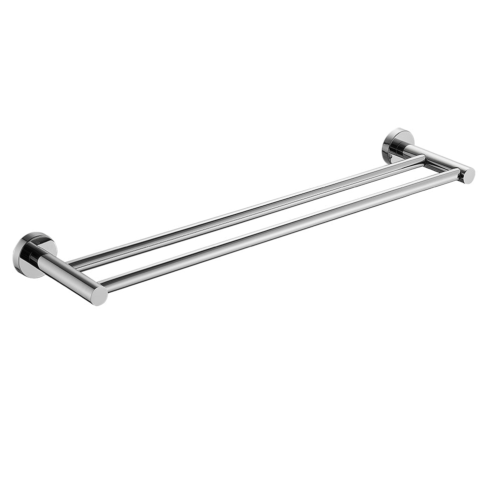 BISTONE Y8008-60 Double Towel Bar — Modern Wall-Mounted 600mm Rail