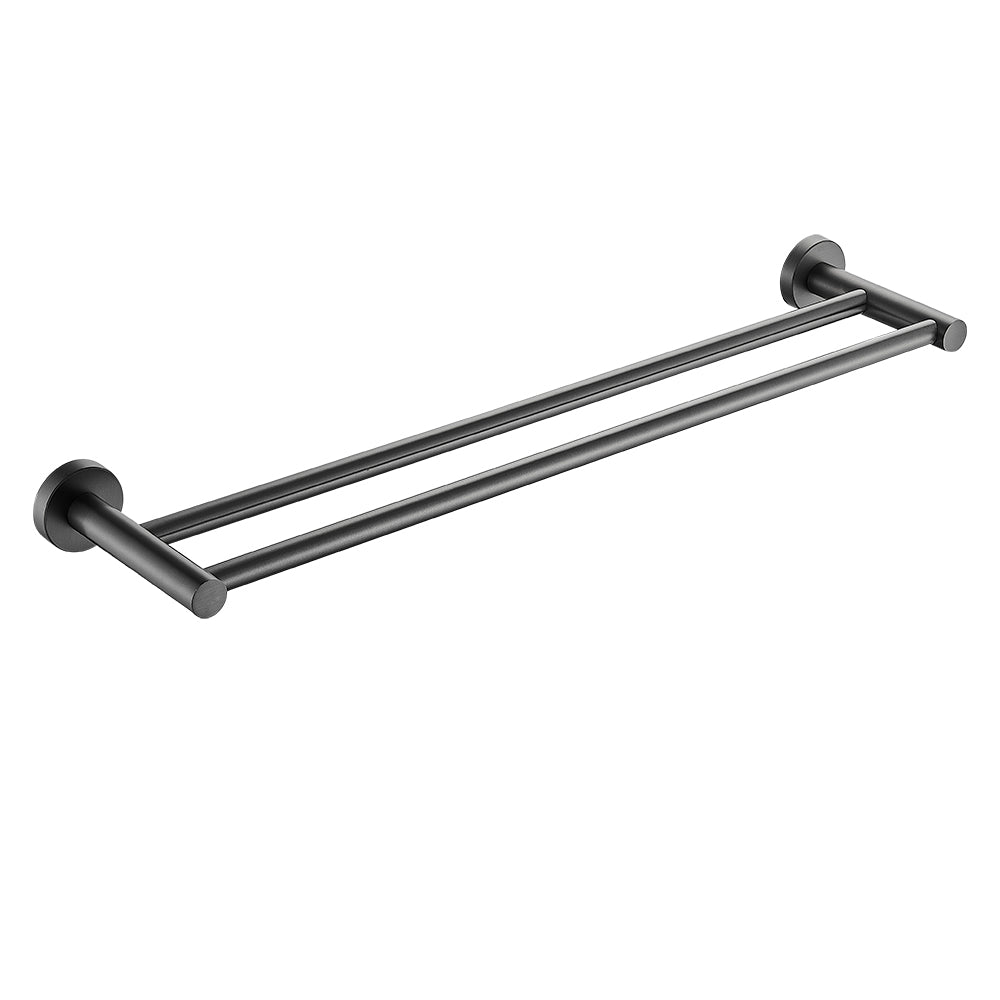 BISTONE Y8008-60 Double Towel Bar — Modern Wall-Mounted 600mm Rail