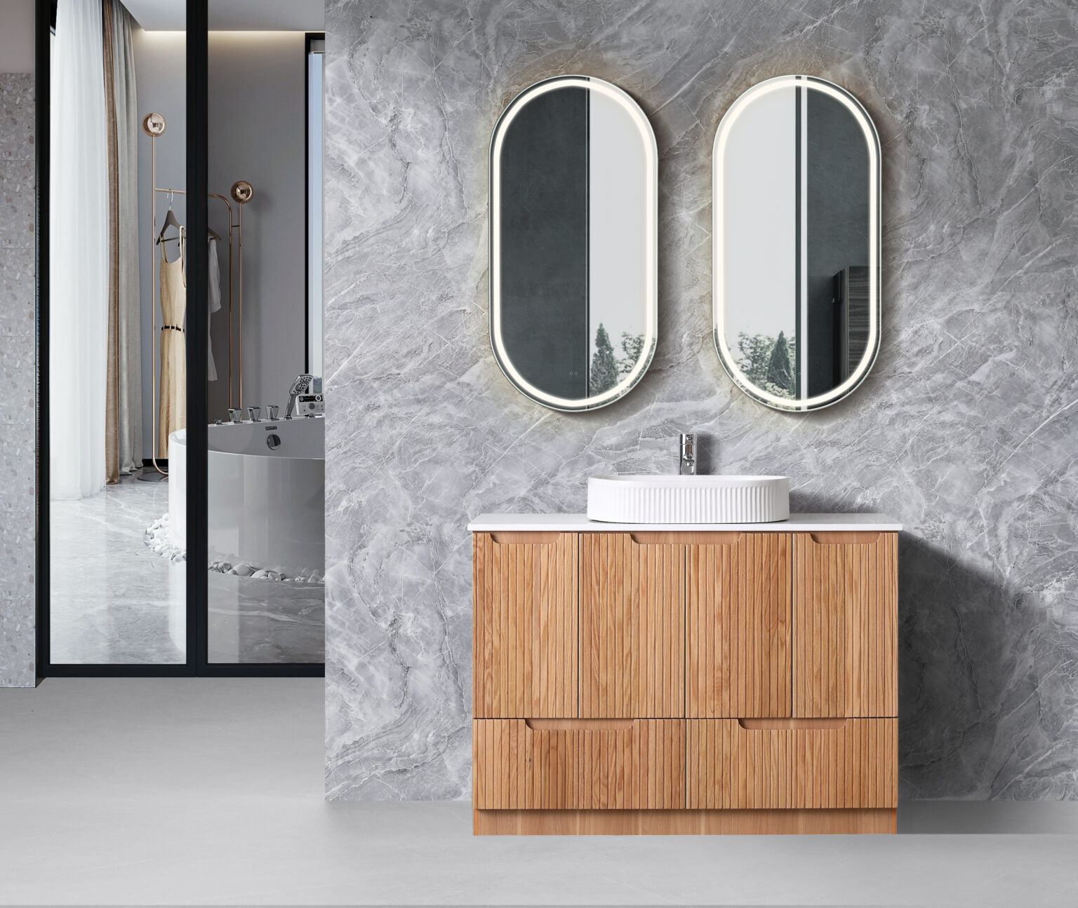 Duplex (Floor Standing) Doors And Drawers - WH56+SK56