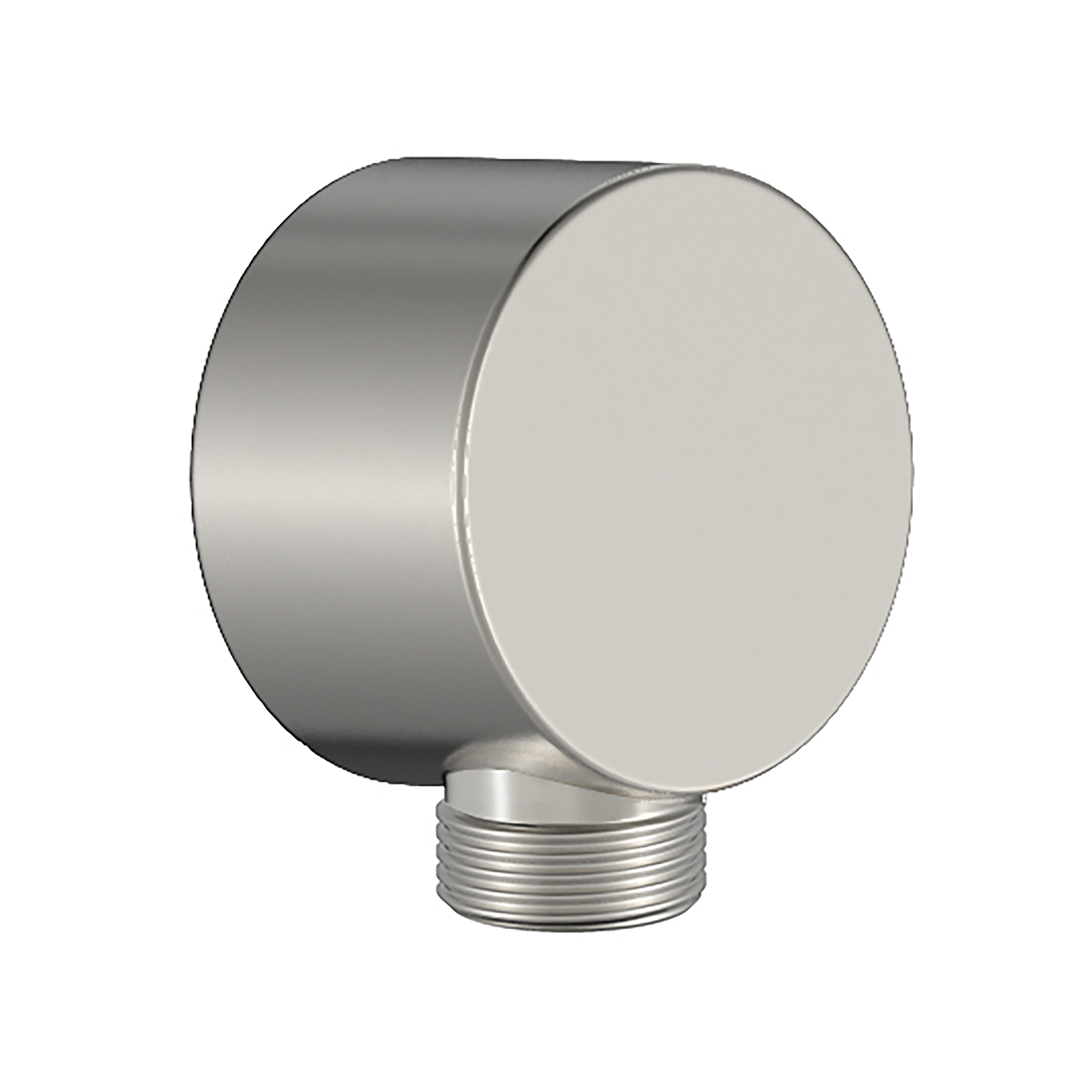BISTONE E02 Wall Outlet Elbow — Round Design for Hand Shower Connection — Available in Chrome, Brushed Nickel, Gunmetal Grey, Matte Black