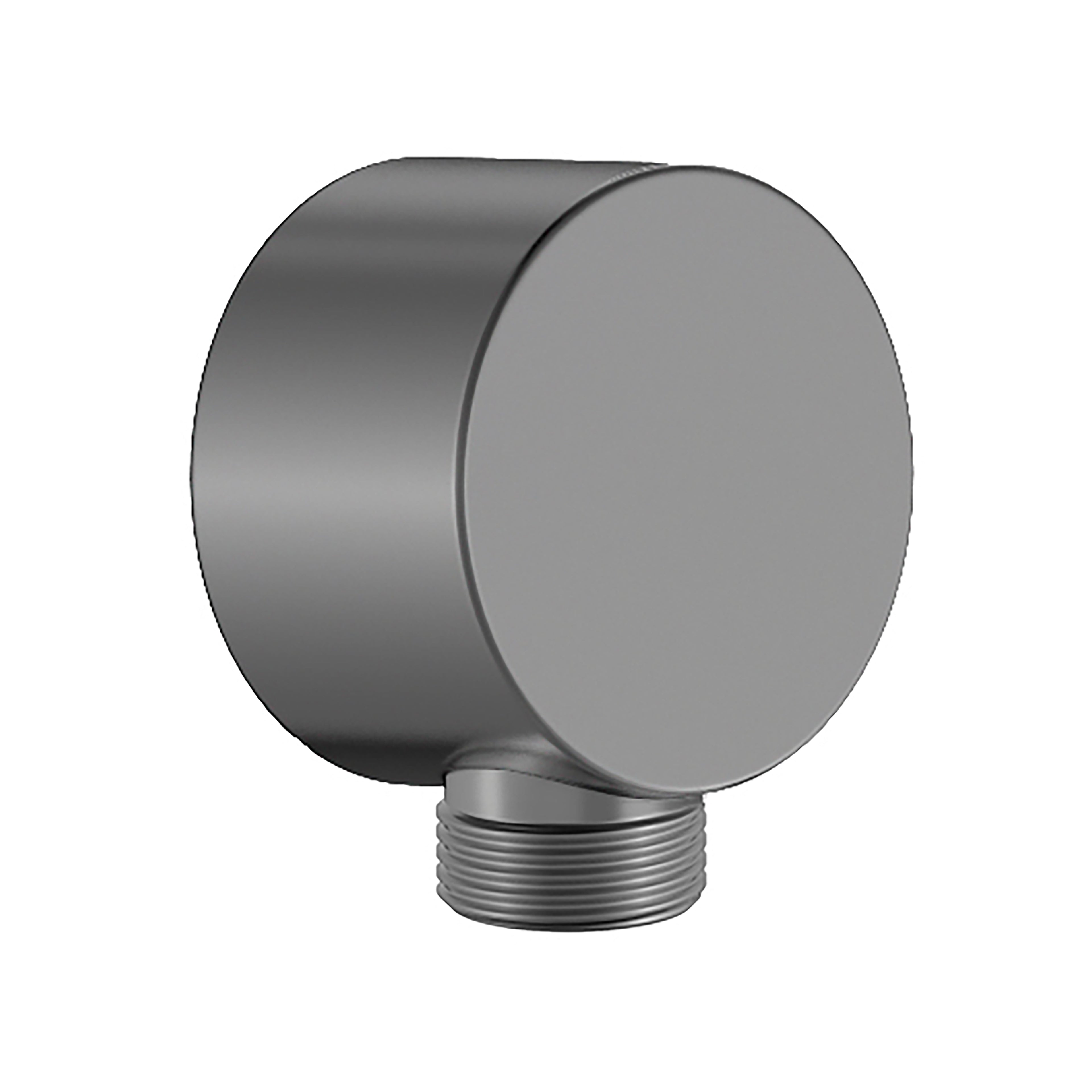 BISTONE E02 Wall Outlet Elbow — Round Design for Hand Shower Connection — Available in Chrome, Brushed Nickel, Gunmetal Grey, Matte Black
