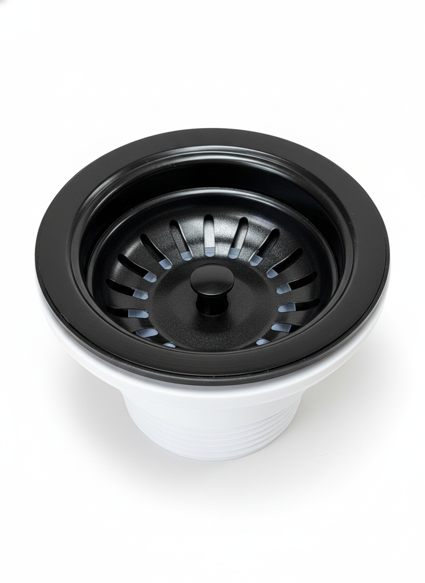 Kitchen Sink Waste Black