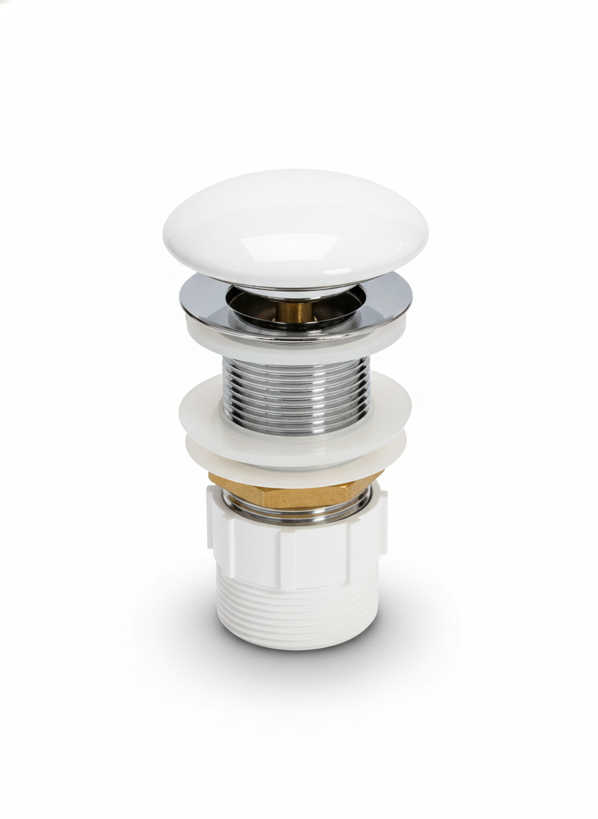 Pop-Up Basin Waste Glossy White