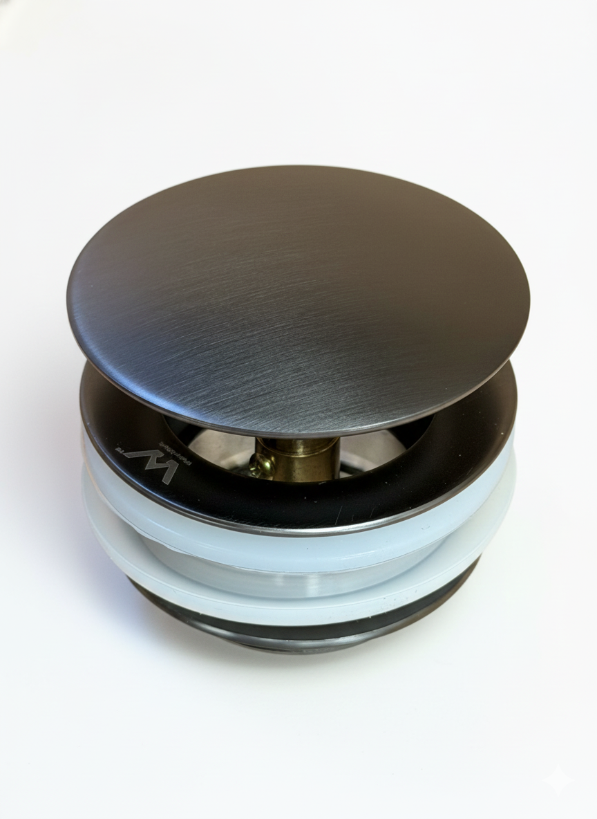 Bathtub Pop-Up Waste Gun metal