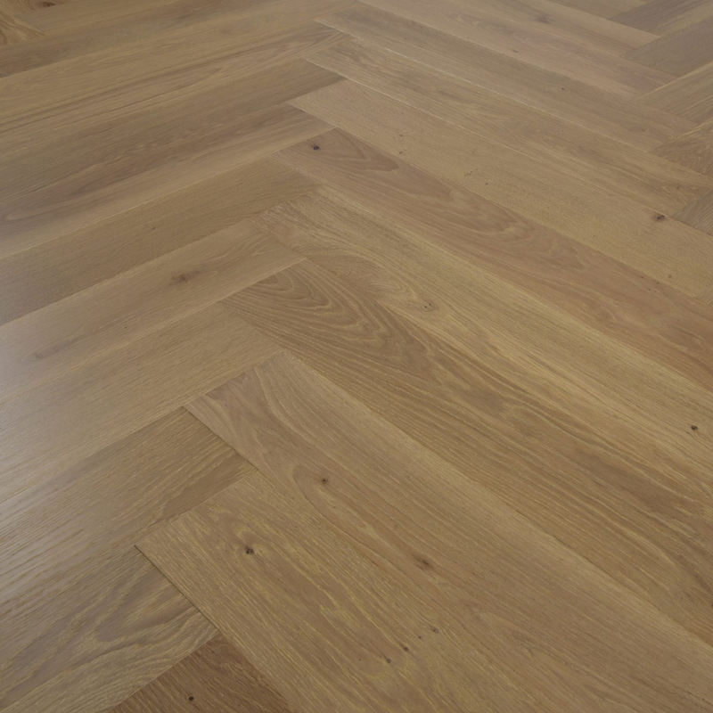 Roman Grey – European Oak Parquetry Herringbone