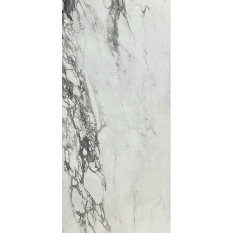 AmazingTiles Dark Calacatta White Marble Gloss Porcelain Floor Tile — 600x1200mm