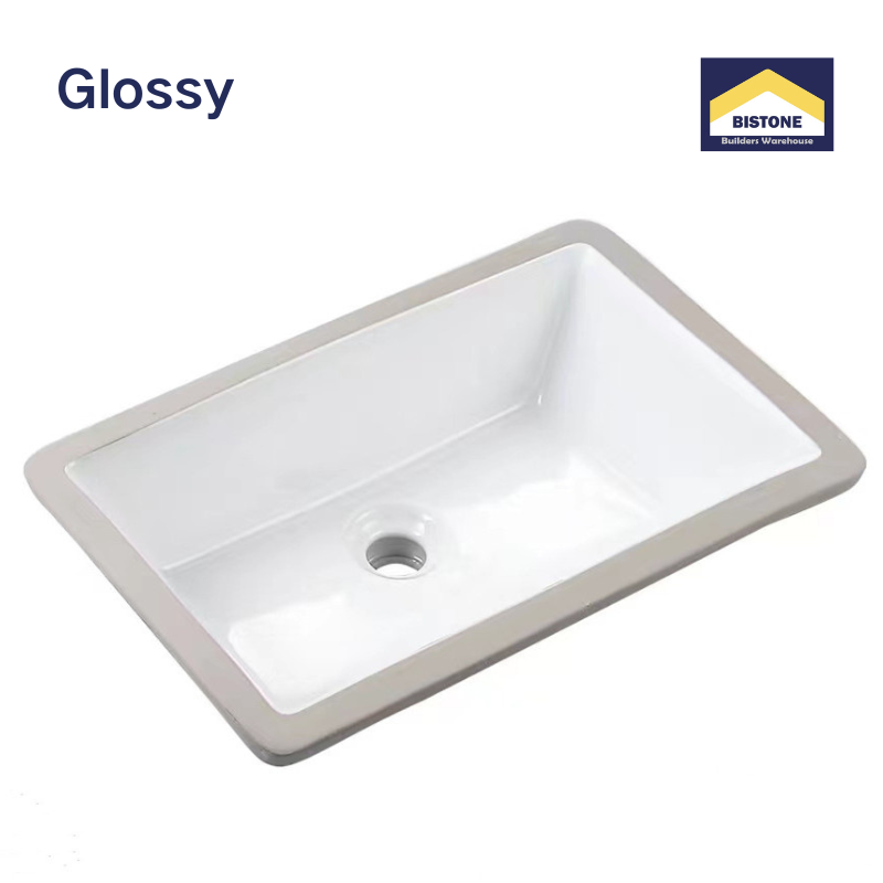 【Basin A-10】 Rectangular Undermount Basin – 535×340×175 mm