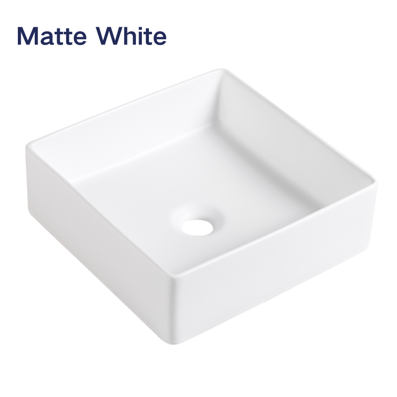 【Basin 488-37 - Matte Black】 370×370×120mm, Above Counter Basin