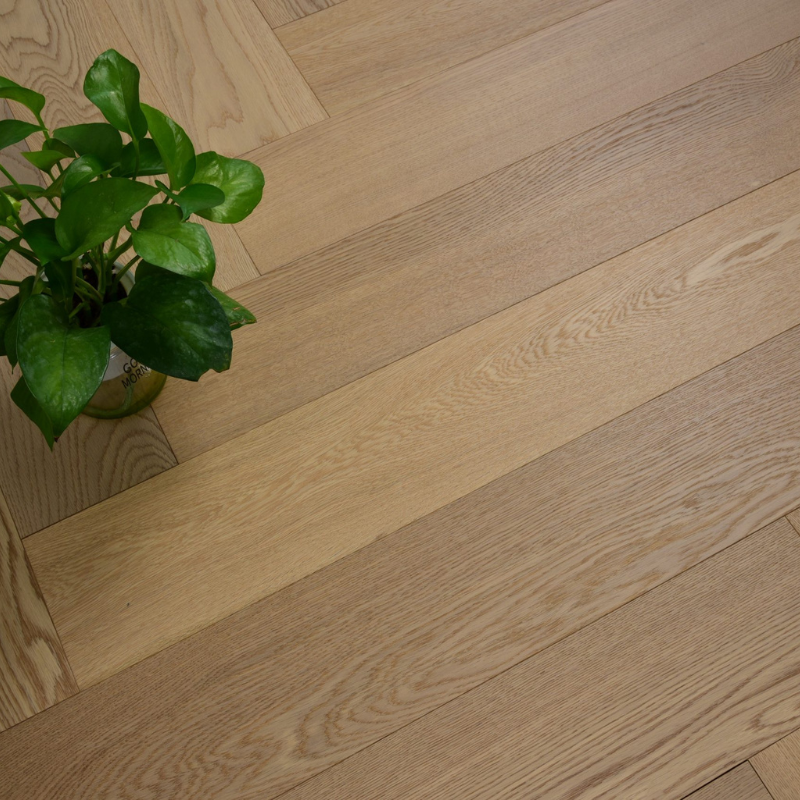 Smoked White Parquetry – Engineered Herringbone Flooring
