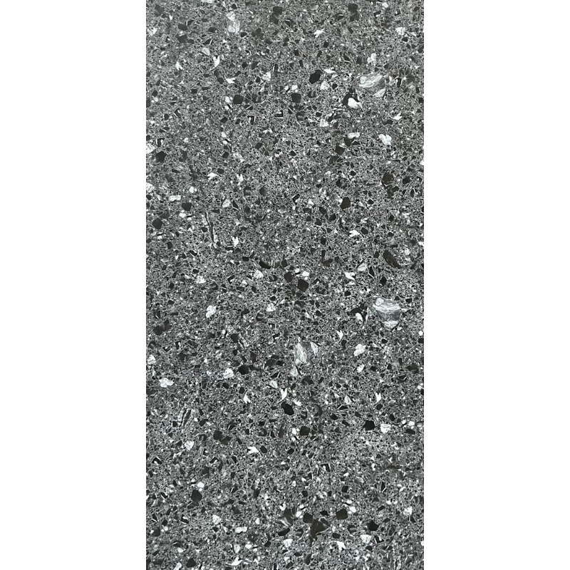 AmazingTiles Charcoal Terrazzo Matt Porcelain Floor & Wall Tile — 300x600mm
