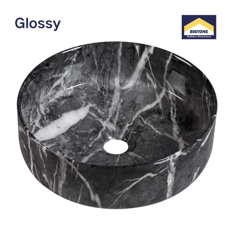 【Basin 3612 Pattern 05】 Glossy Marble Finish, 360×360×120mm, Above Counter Basin