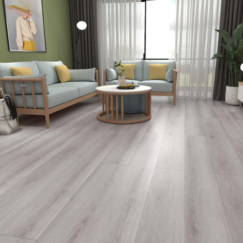 BOSTON Classic Hybrid Flooring Collection — C17 Silver Grey, Water-Resistant & AC5 Surface Rated